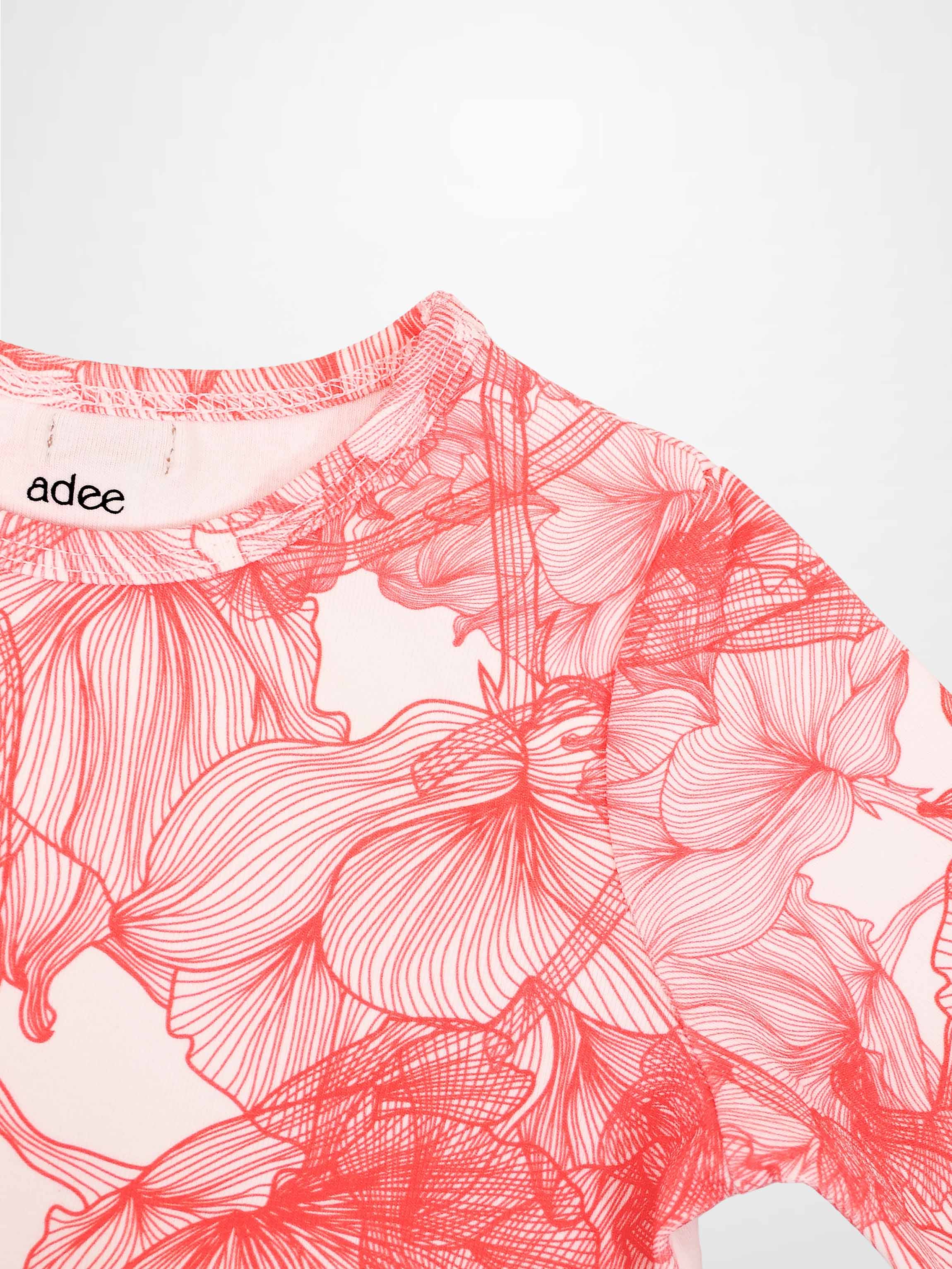 Pink Petal 3/4 Sleeve T-shirt