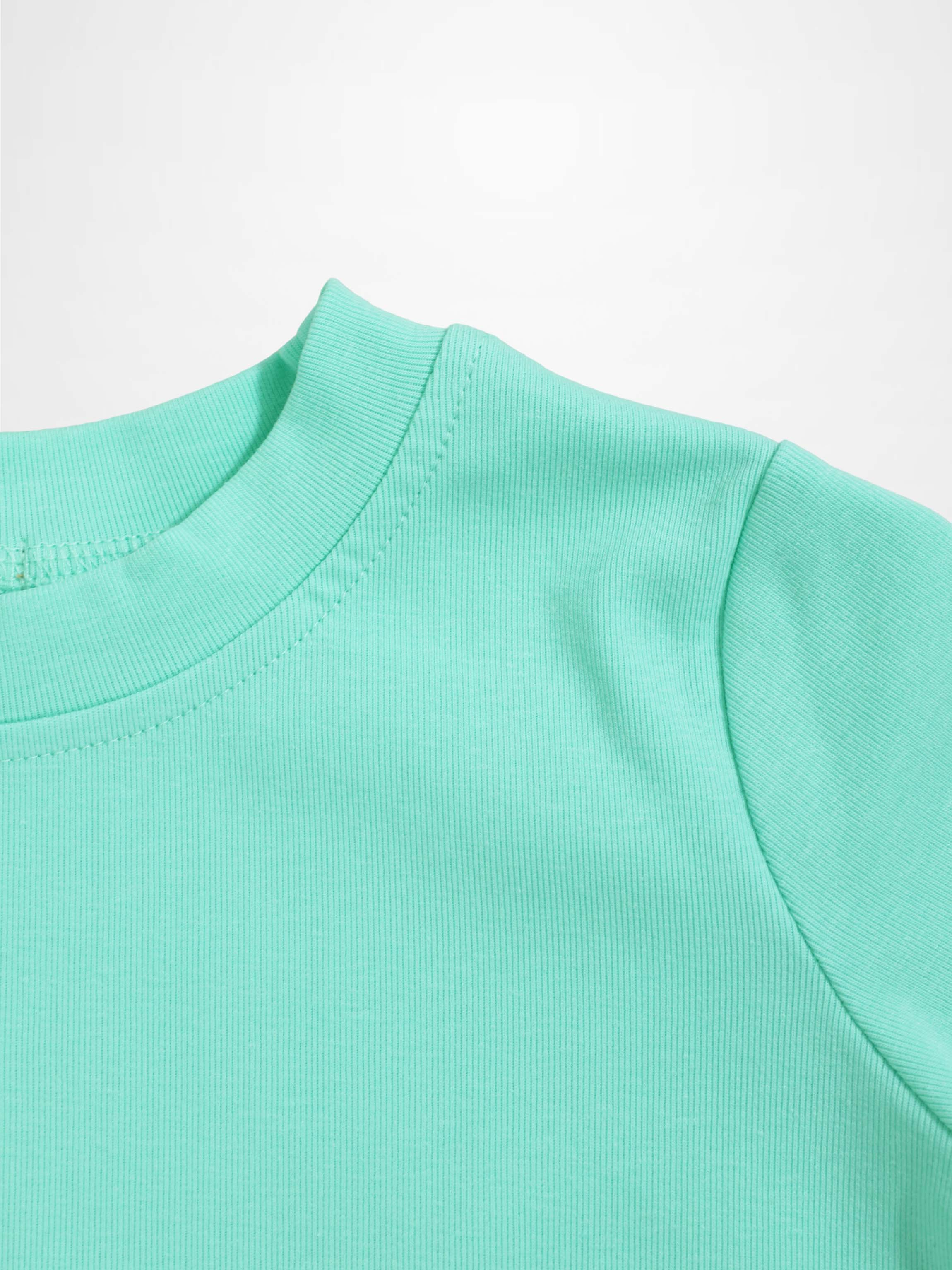 Thin Ribbed T-Shirt - Mint Green