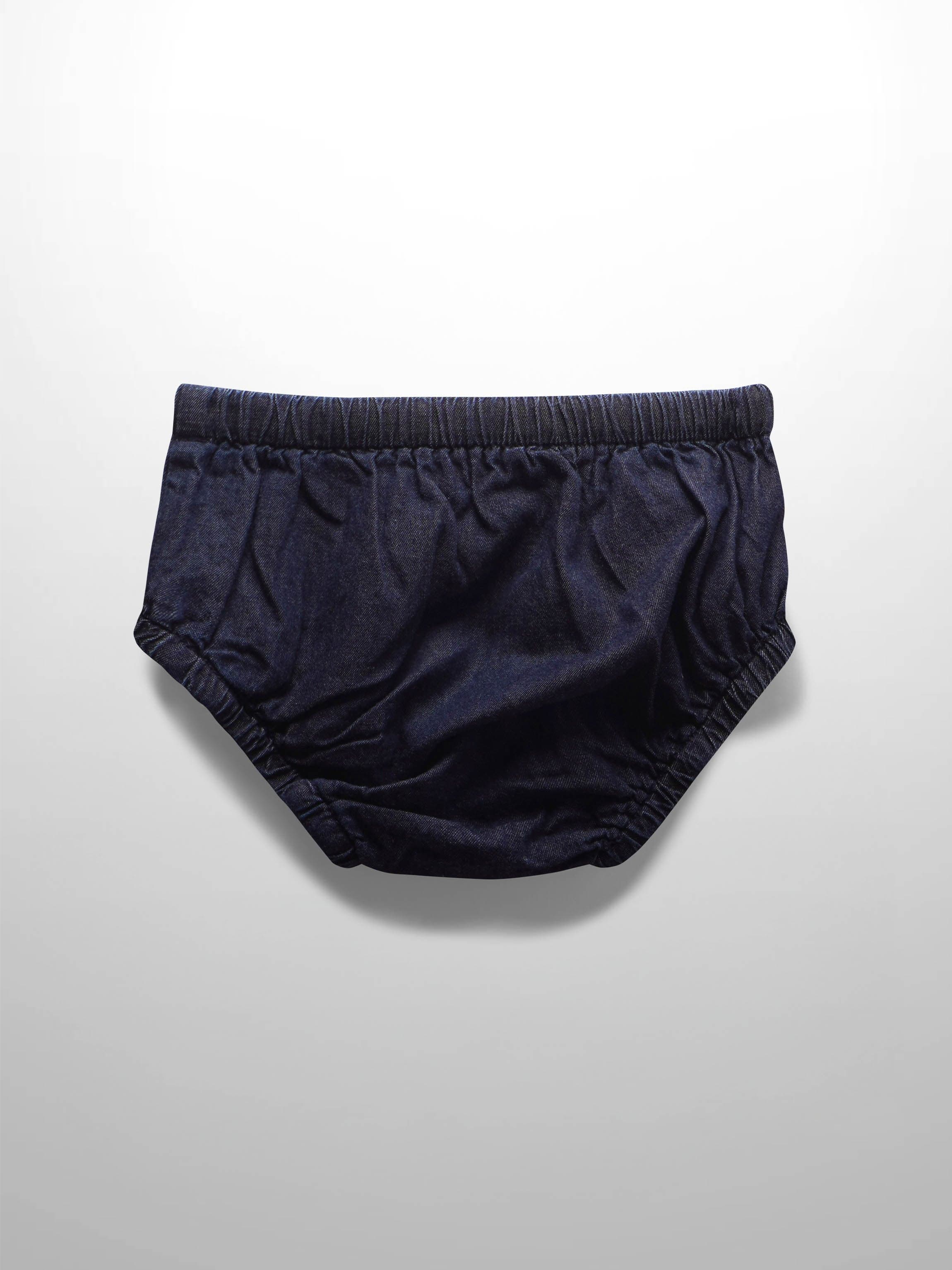 Draw String Bloomer-Dark Denim