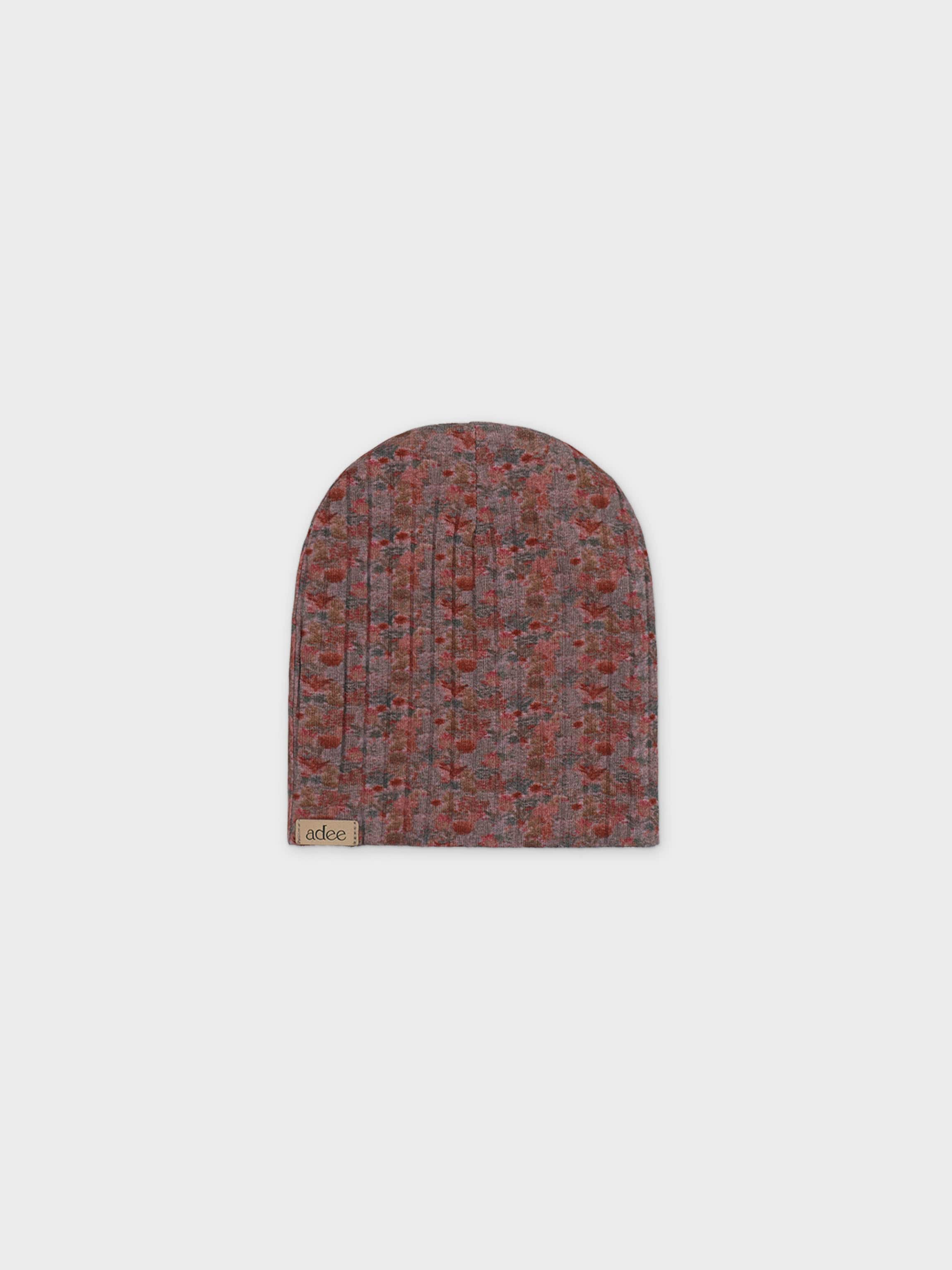 Purple Abstract Stretchy & Beanie