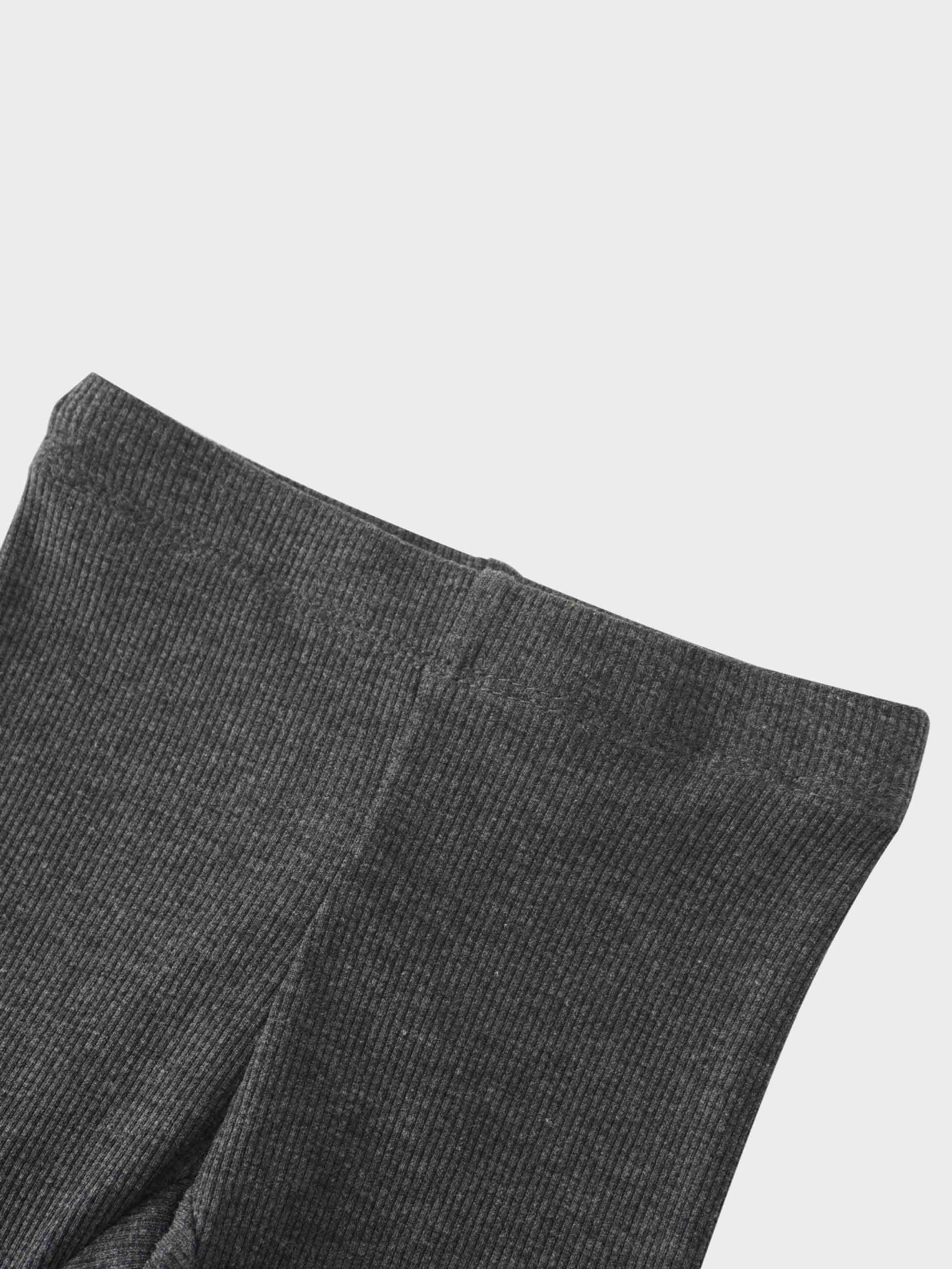 Ribbed Legging-Heather Grey