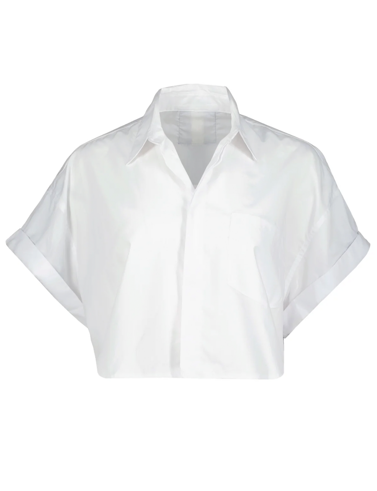 Shorty Poplin Shirt, White