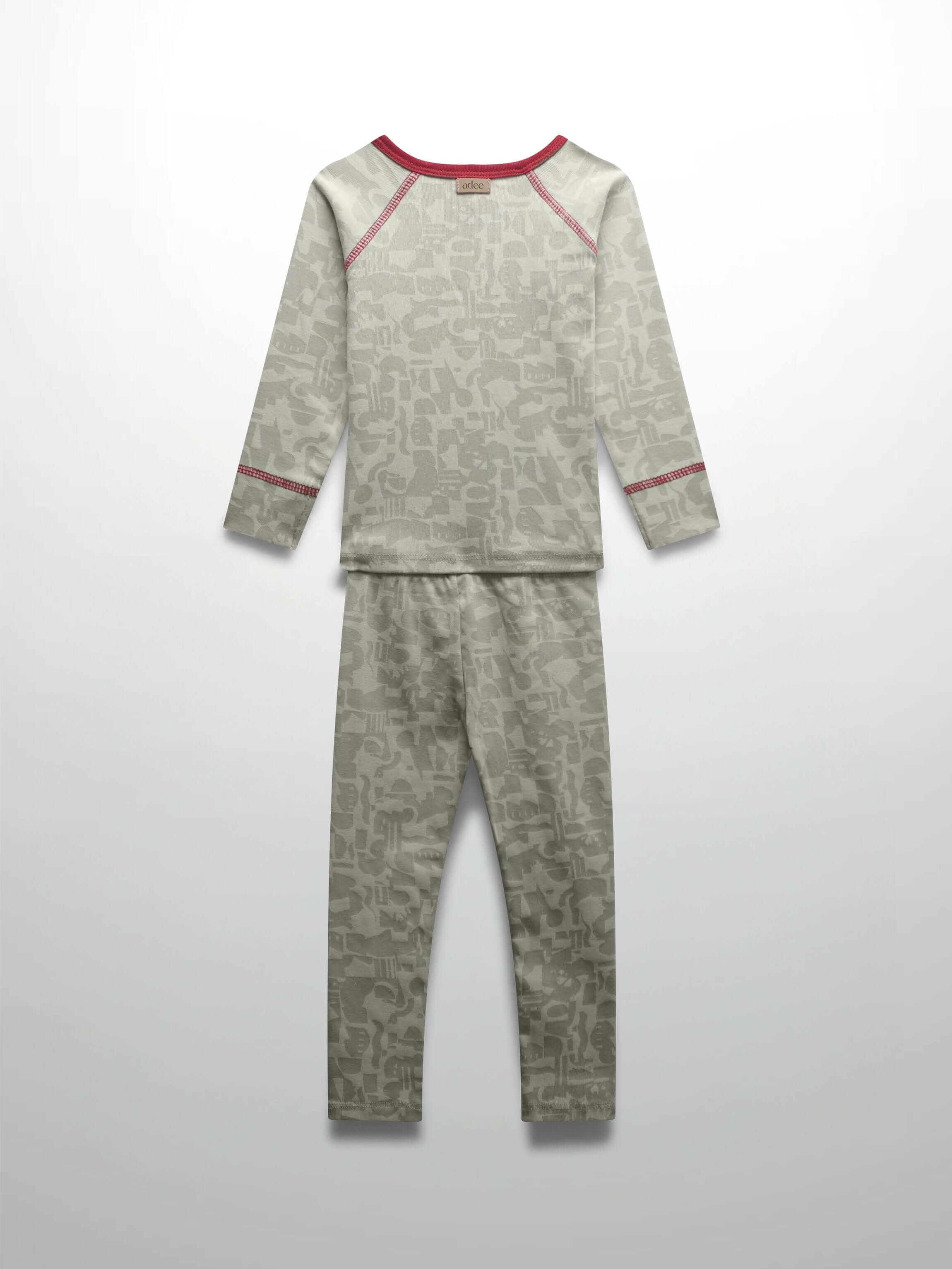 Abstract Pajamas-Red