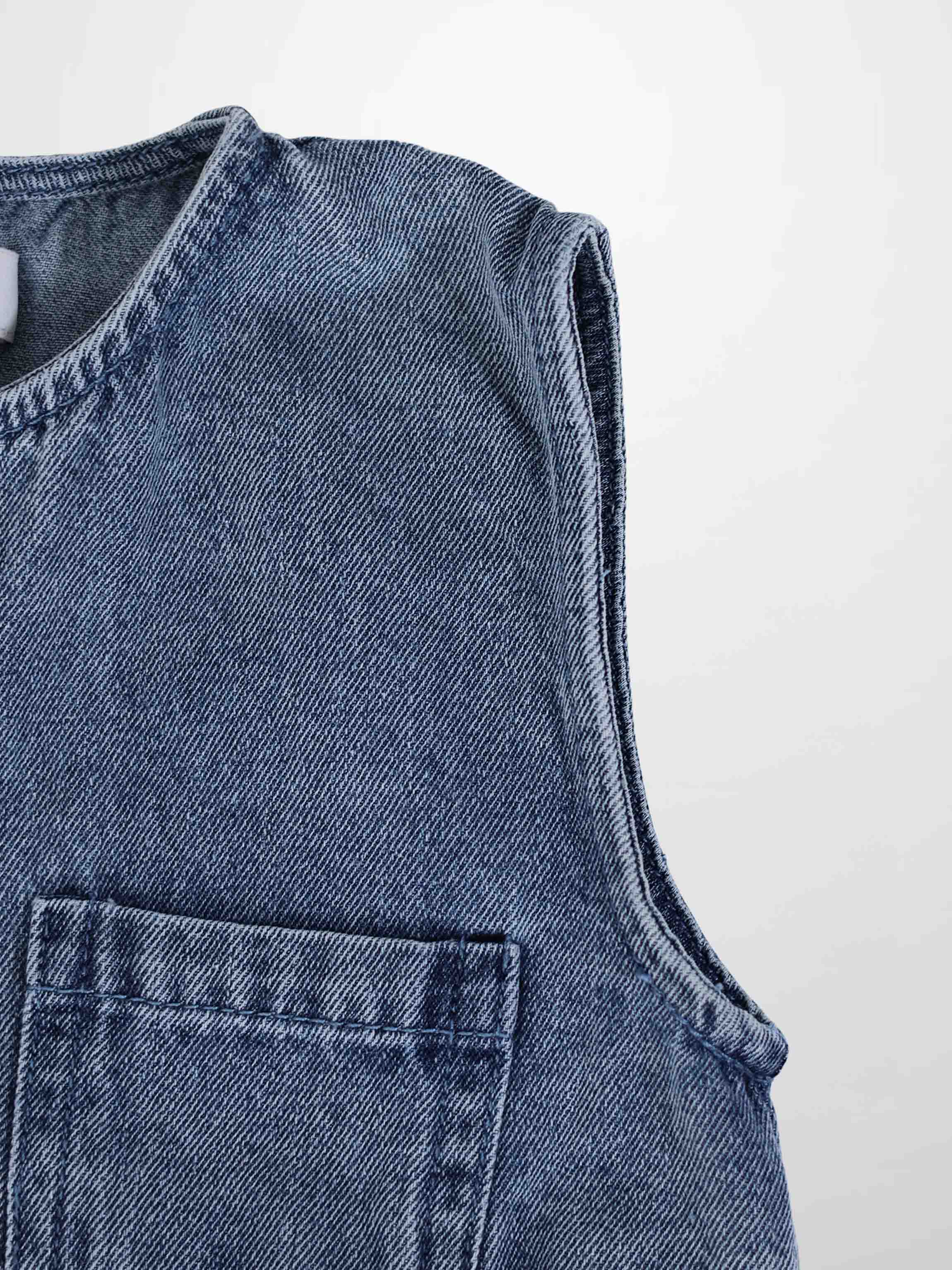 Blue Denim Romper