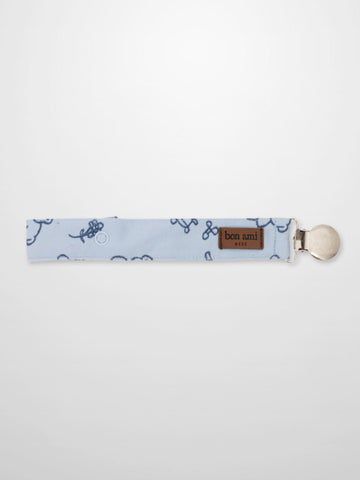 Storybook Pacifier Clip - Blue