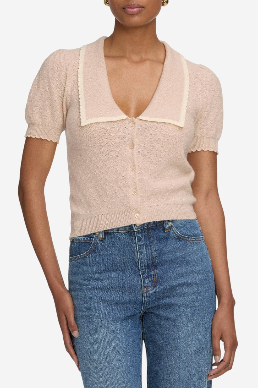 The Cashmere Sailor Sweater - Pink Sand Multi