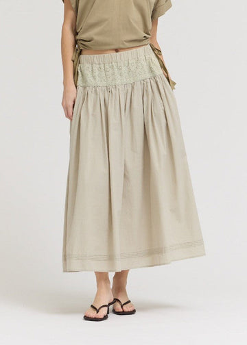 CAMRERON PINTUCK MIDI SKIRT