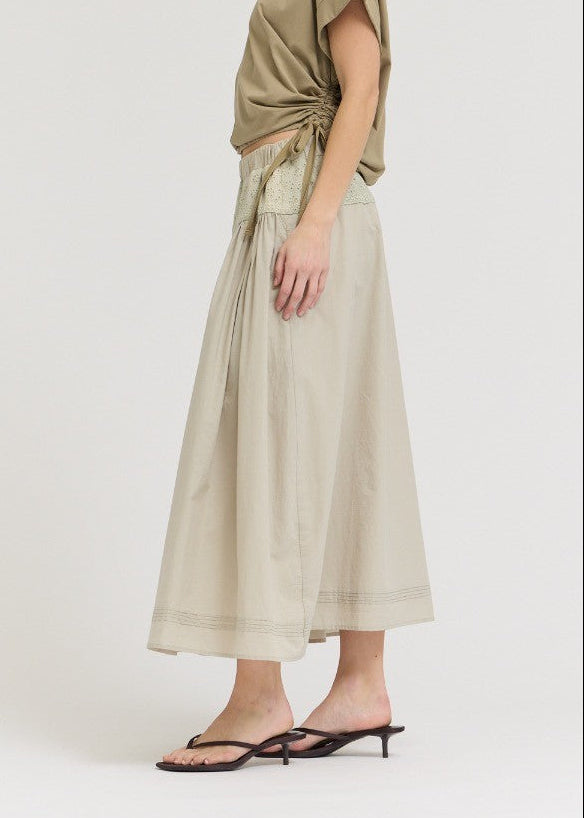 CAMRERON PINTUCK MIDI SKIRT