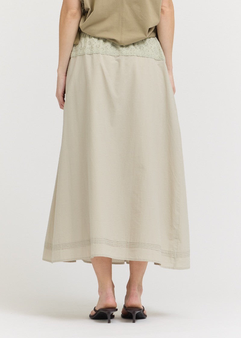 CAMRERON PINTUCK MIDI SKIRT