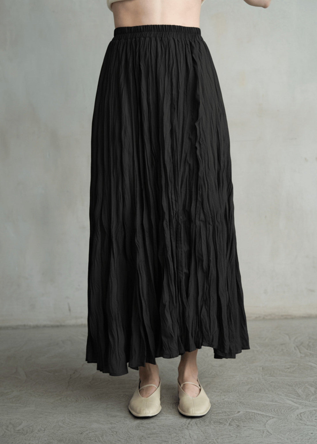 TAYLOR CRINKLED MAXI SKIRT
