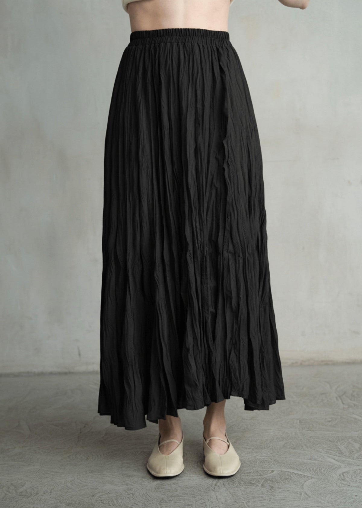 TAYLOR CRINKLED MAXI SKIRT