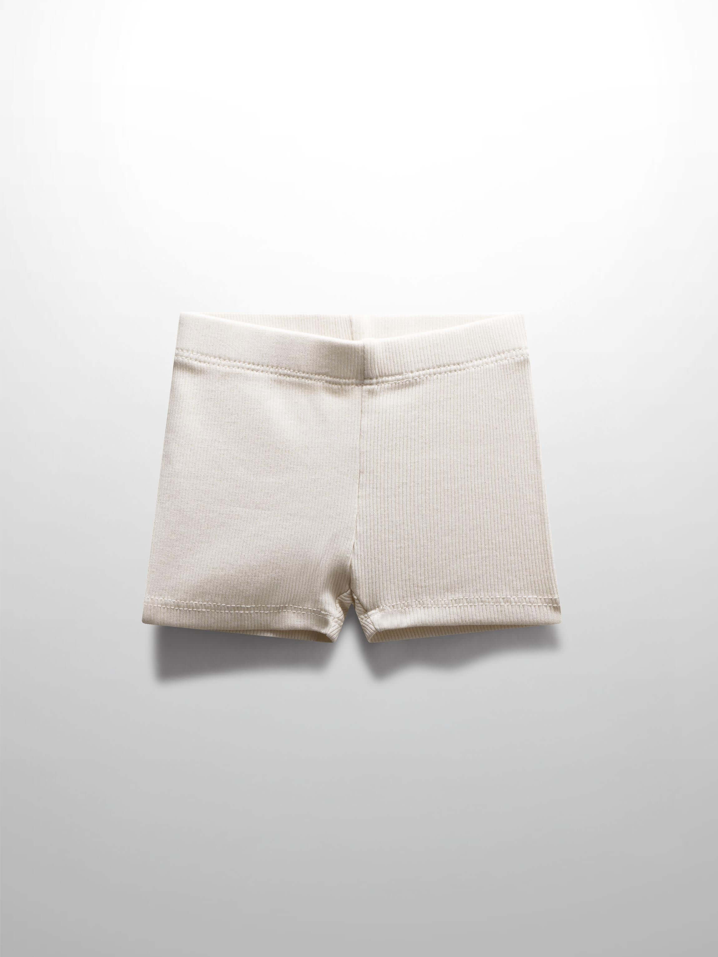 Biker Shorts Thin Ribbed- Off White