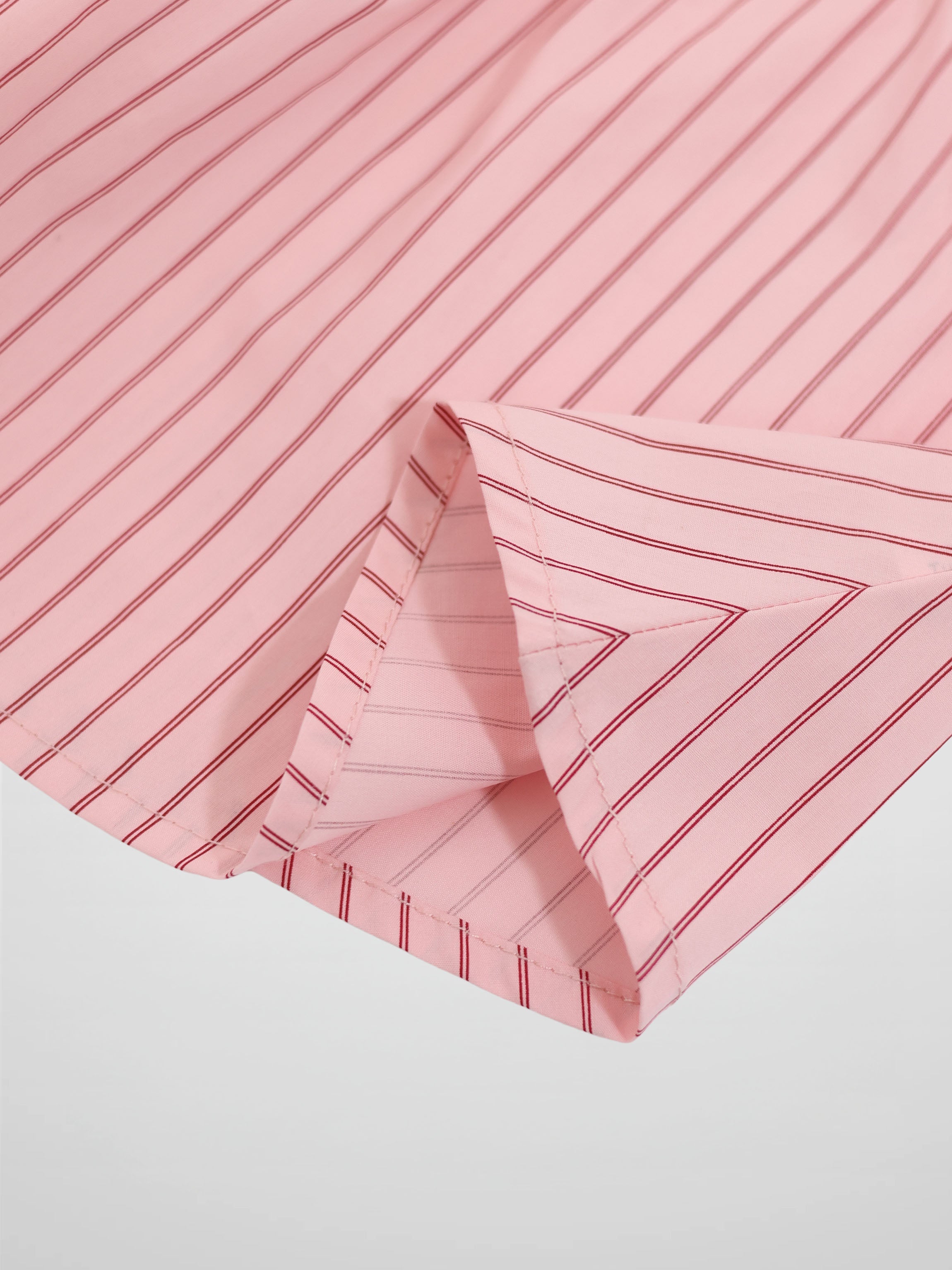 Striped Cotton Skirt - Pink