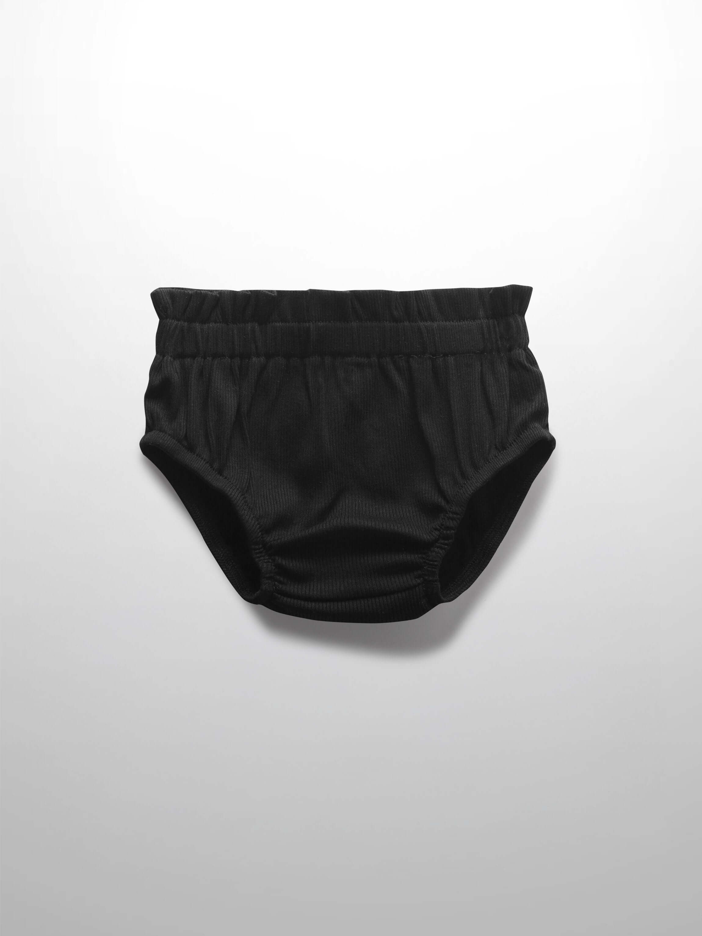 Paper Bag Waist Bloomers-Black