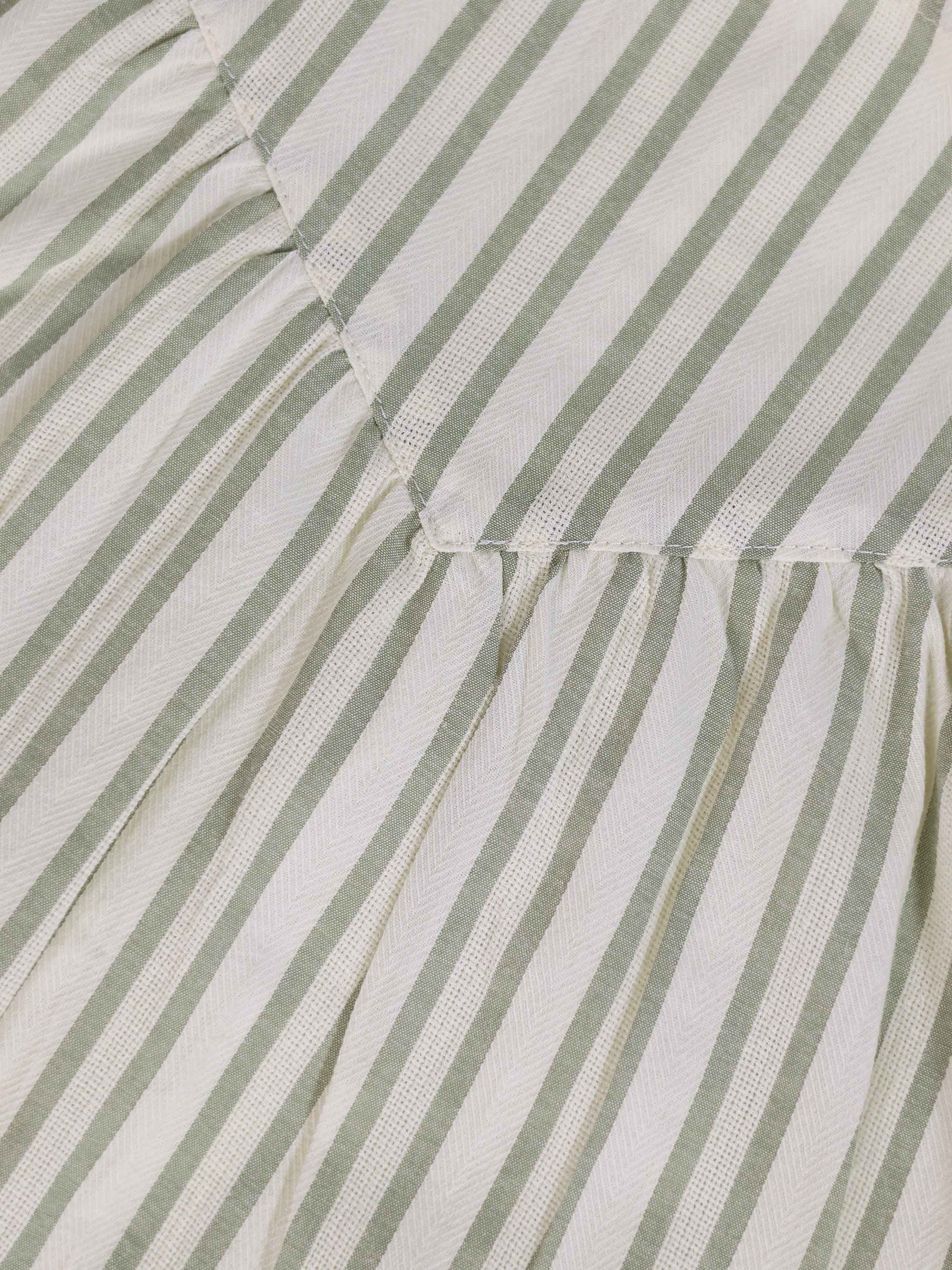 Green Striped Dress