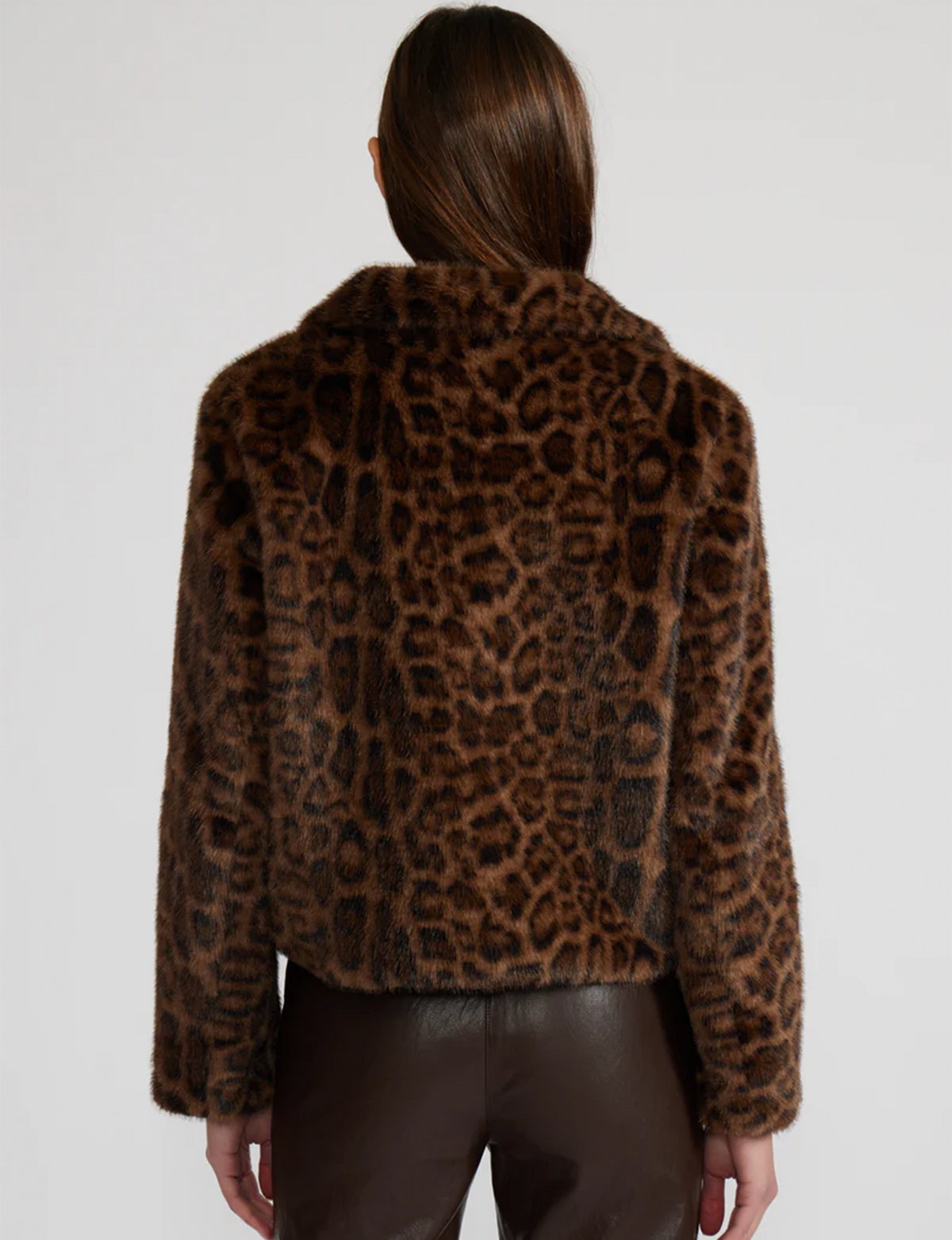 Bambi Faux Fur Jacket, Leopard