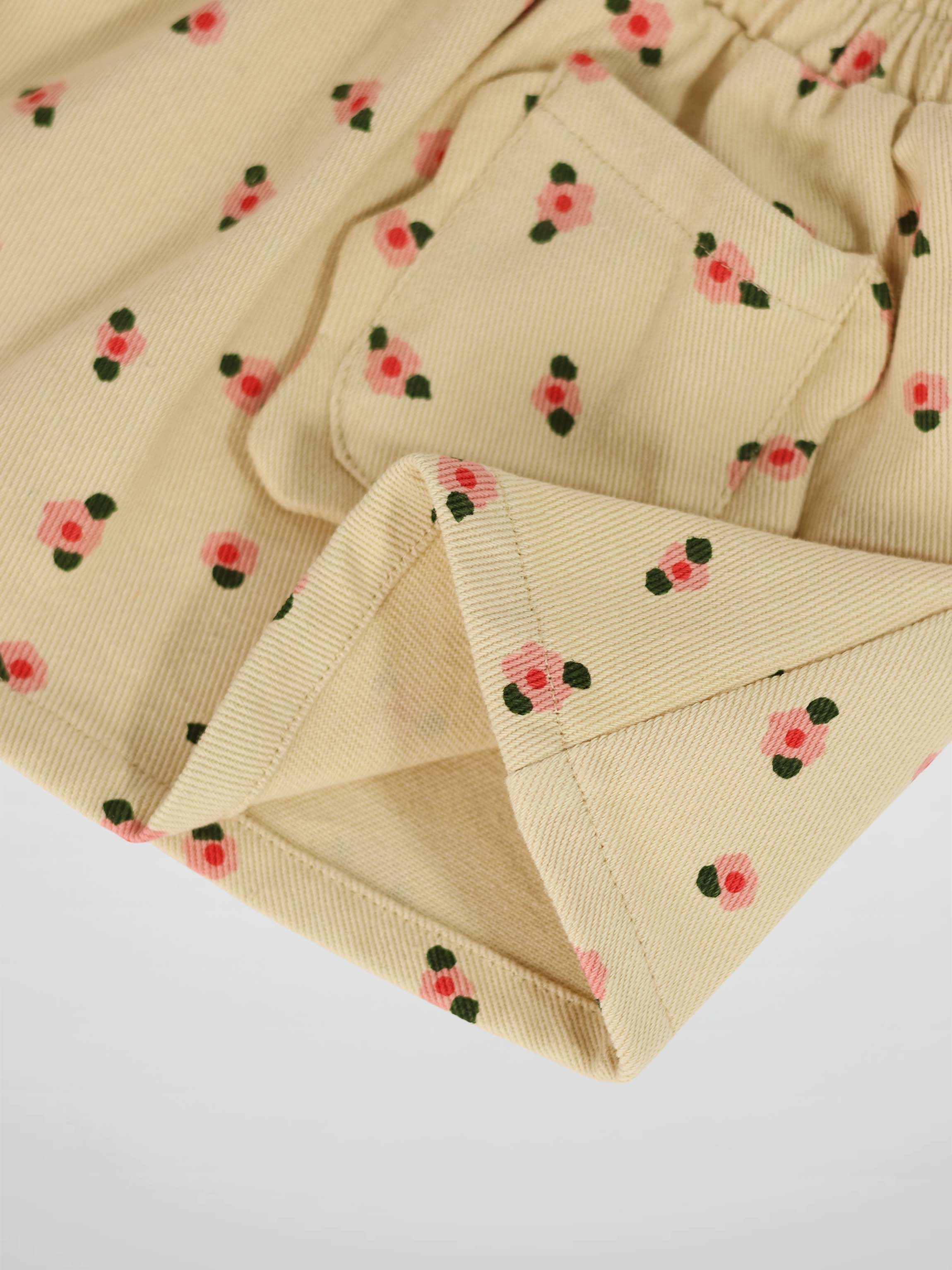 Tan Floral Skirt