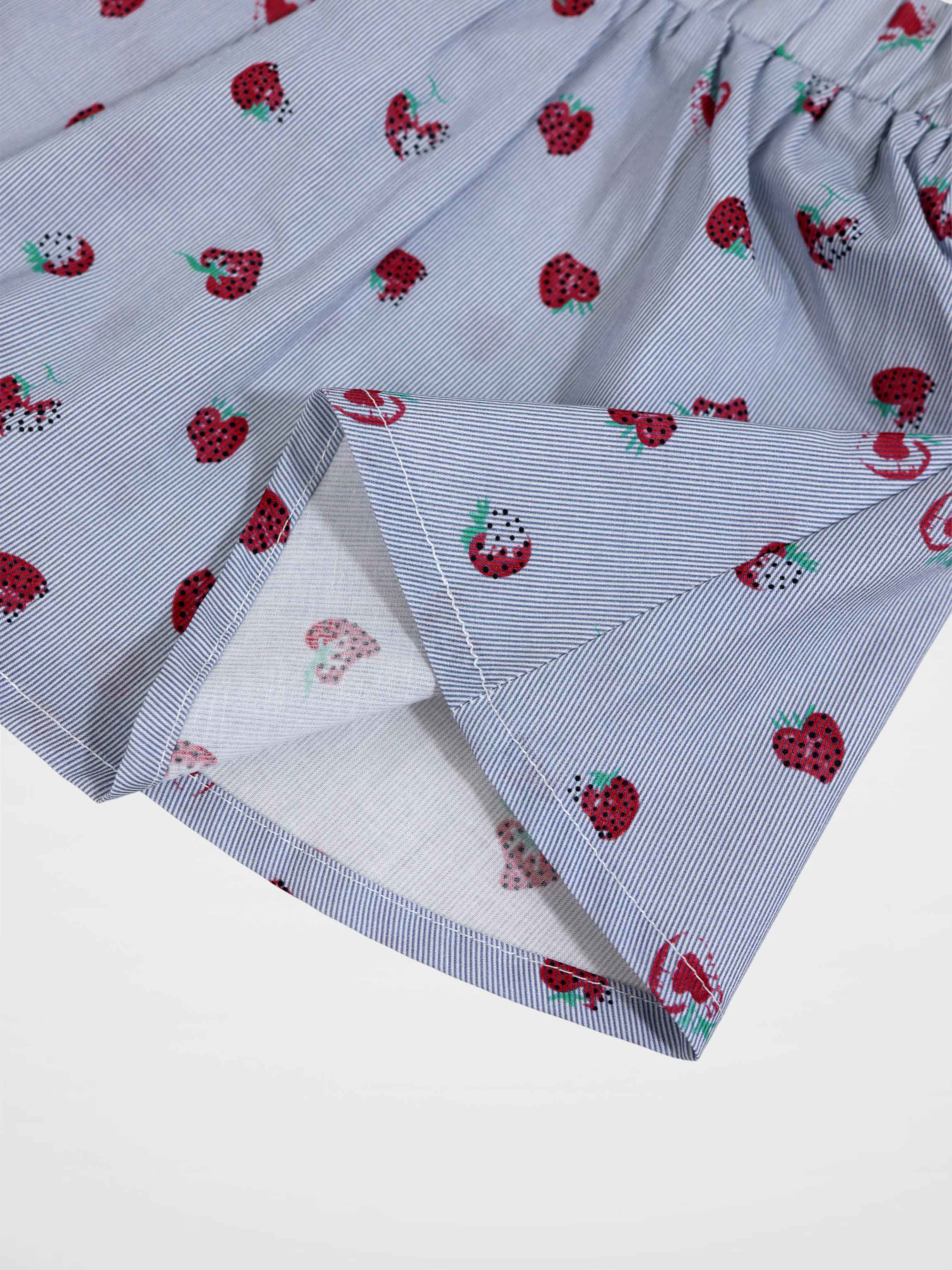 Strawberry Print Skirt