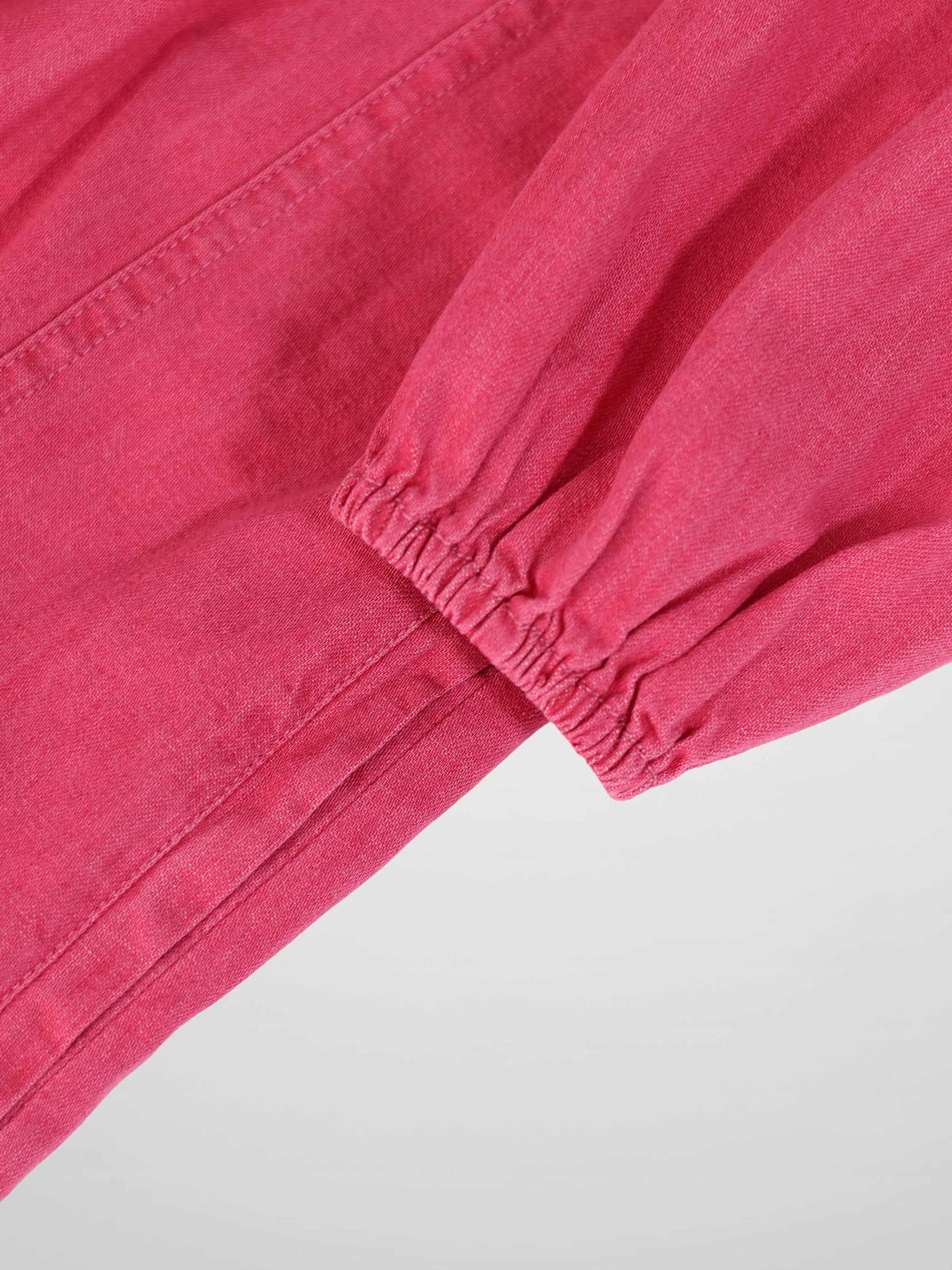3/4 Sleeve Dress - Pink Denim