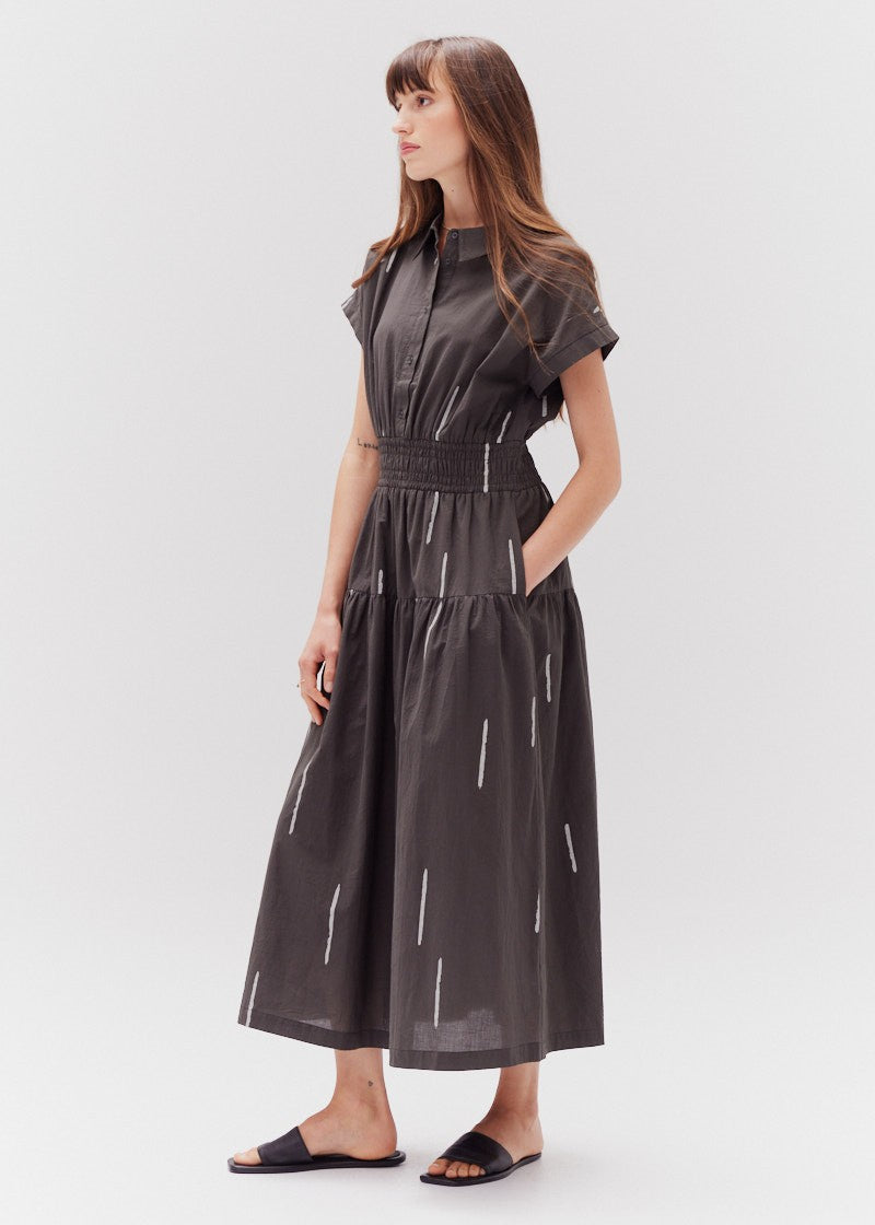ALEXA COTTON PRINT SHIRT DRESS