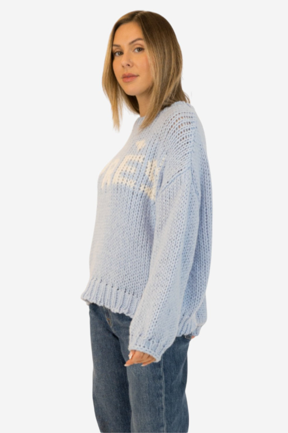 Lorelai Crewneck Pullover - Blue