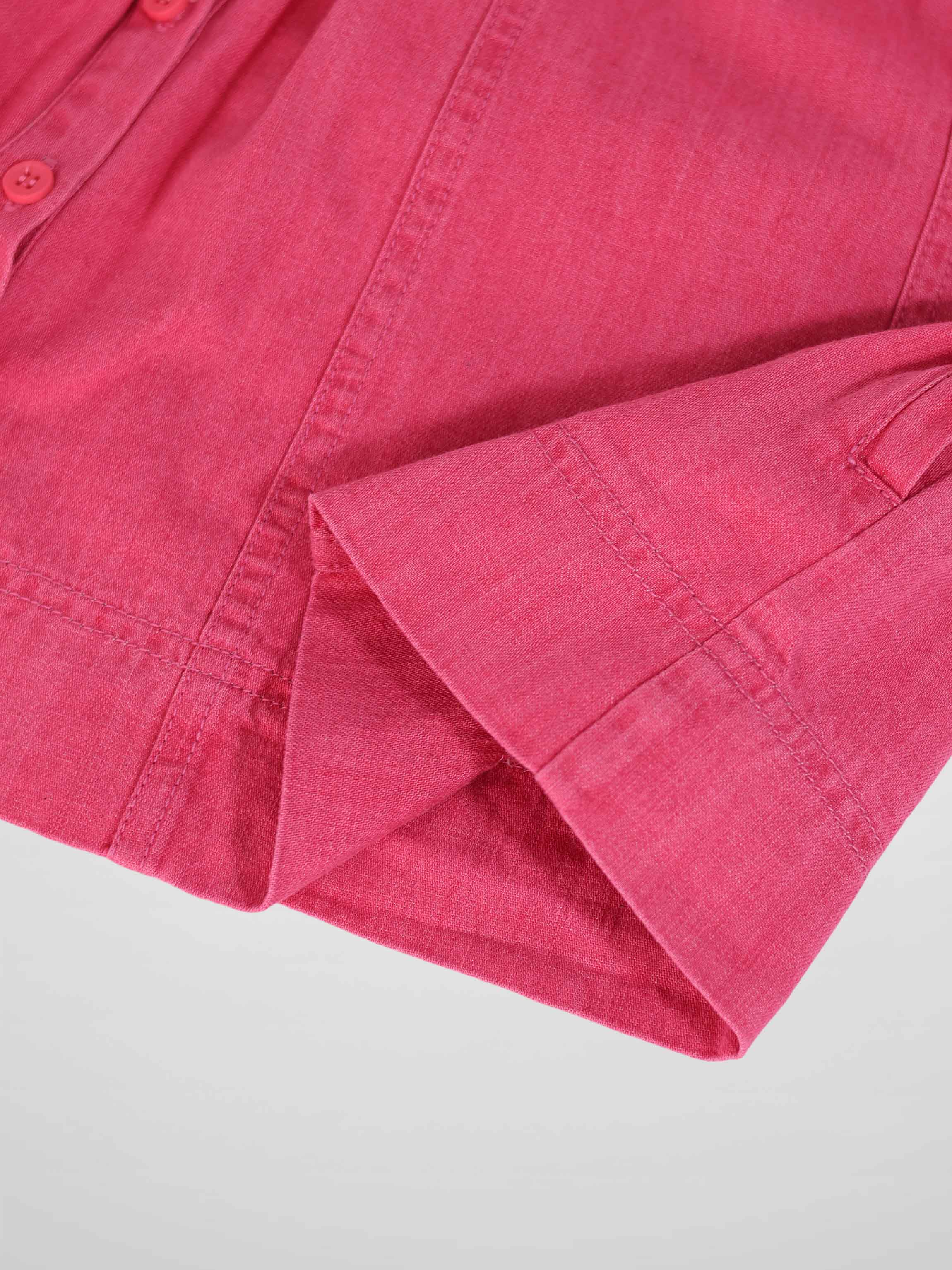 Short Sleeve Dress - Pink Denim