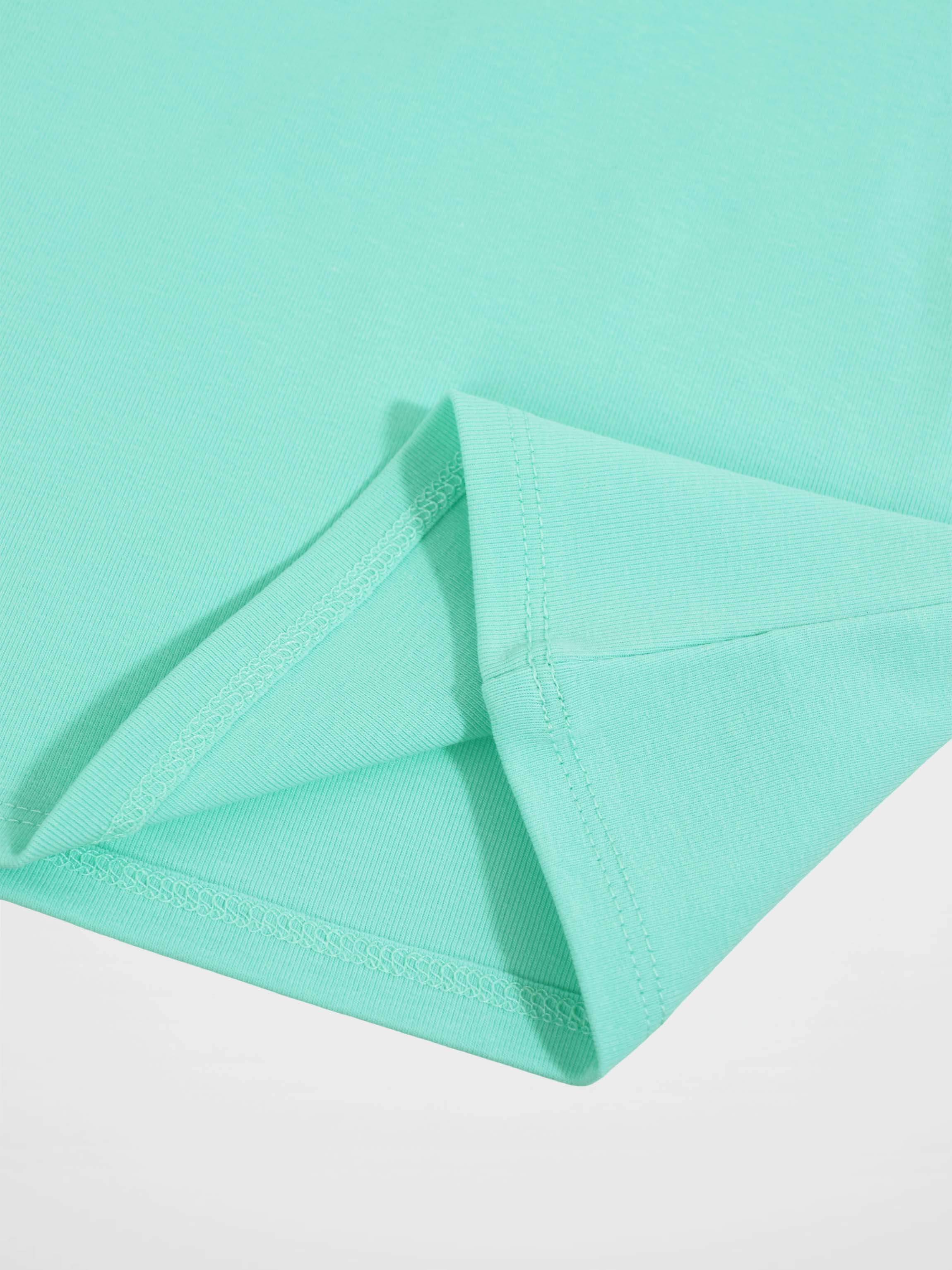 Thin Ribbed T-Shirt - Mint Green