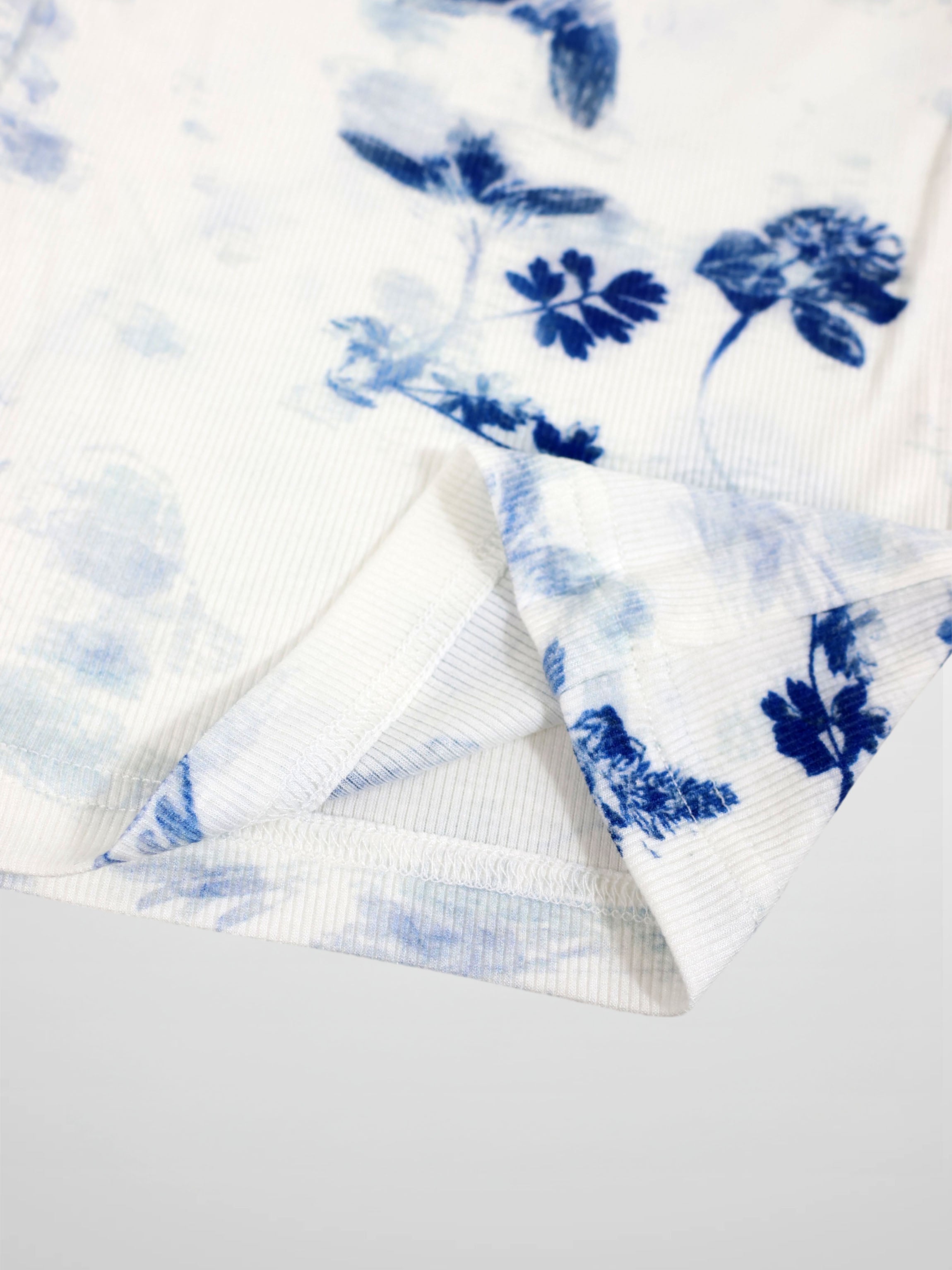 Blue Flower T-Shirt - Short Sleeve