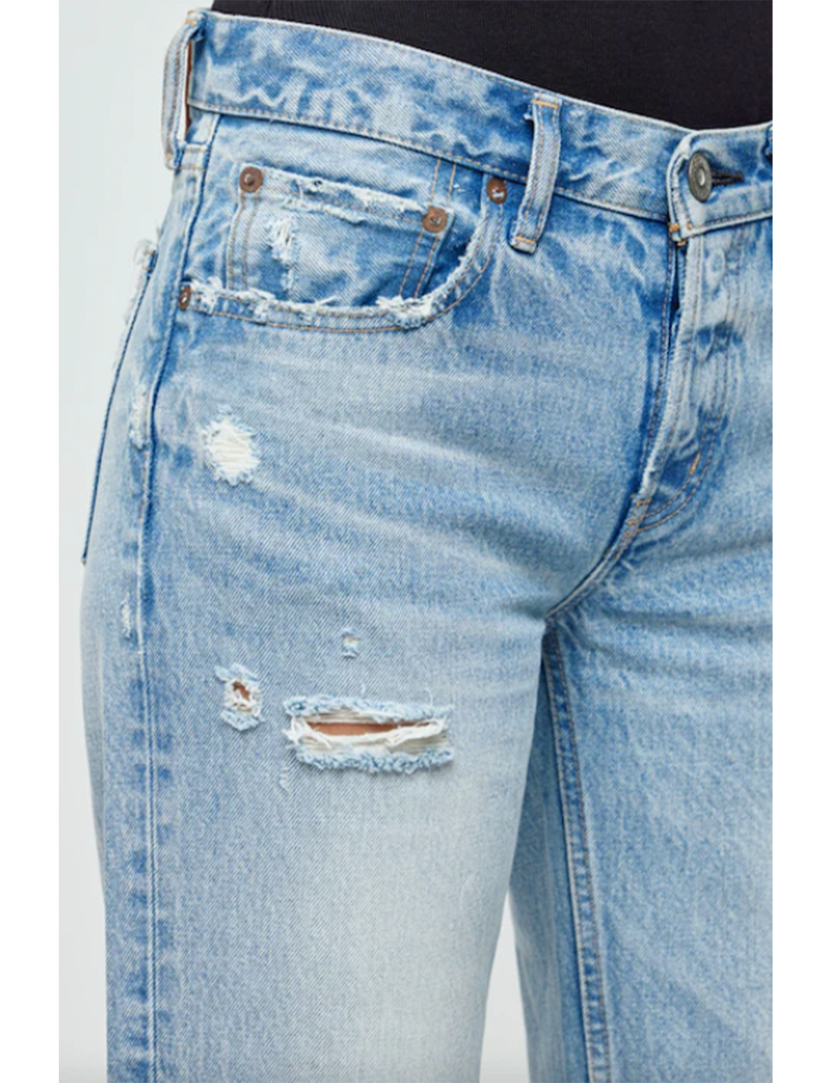 Odessa Low Straight, Light Blue