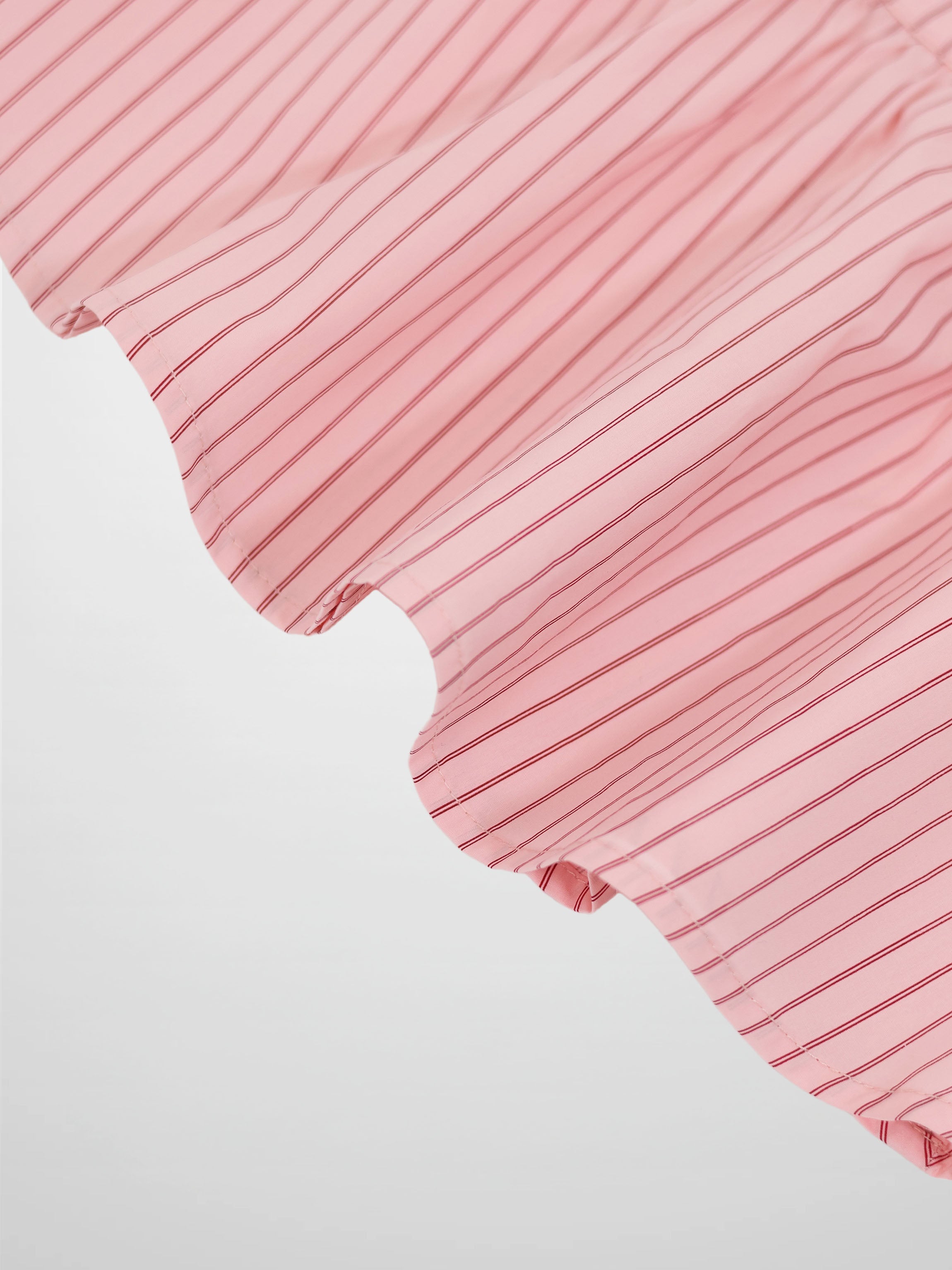 Striped Cotton Skirt - Pink