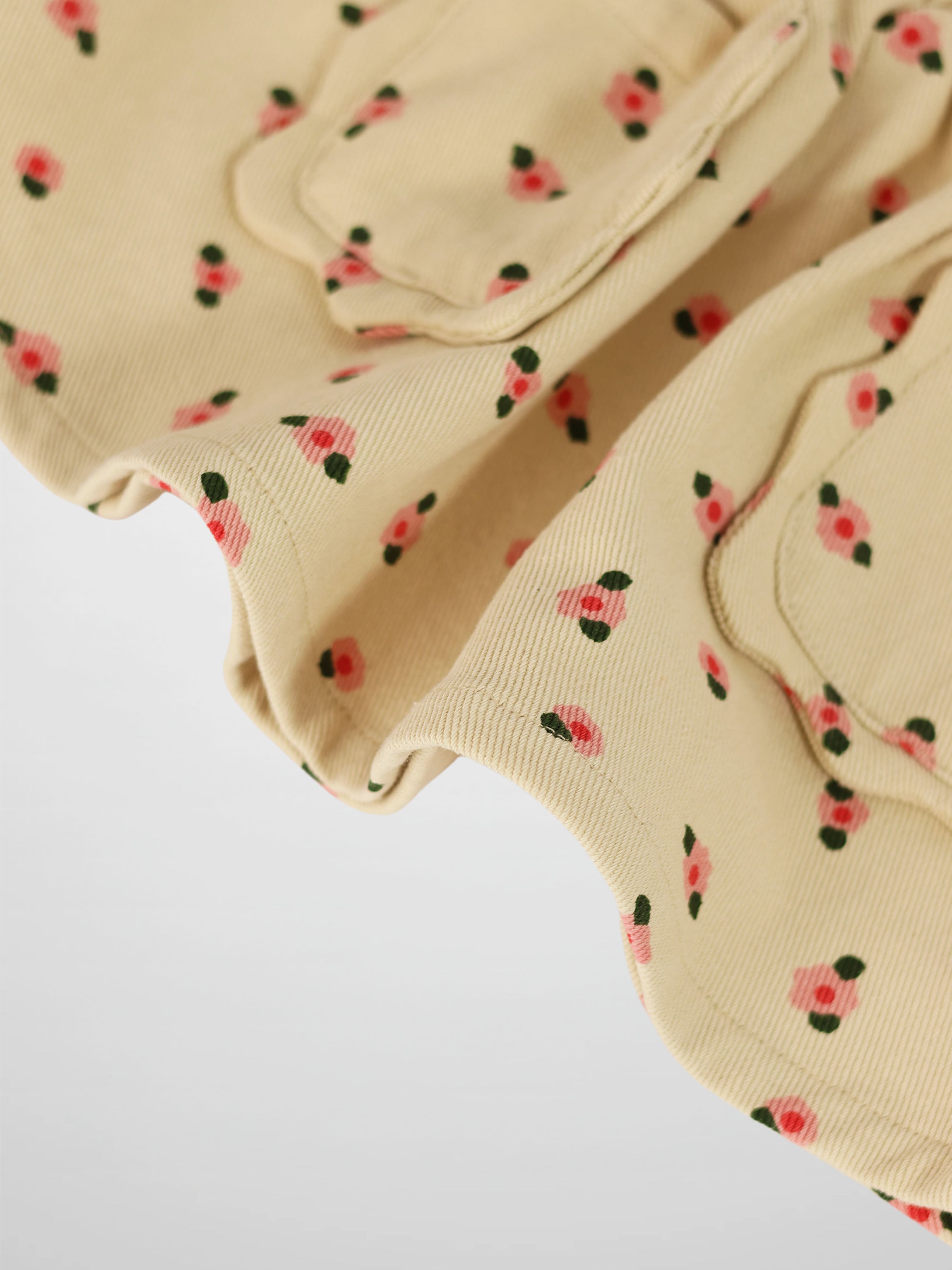 Tan Floral Skirt