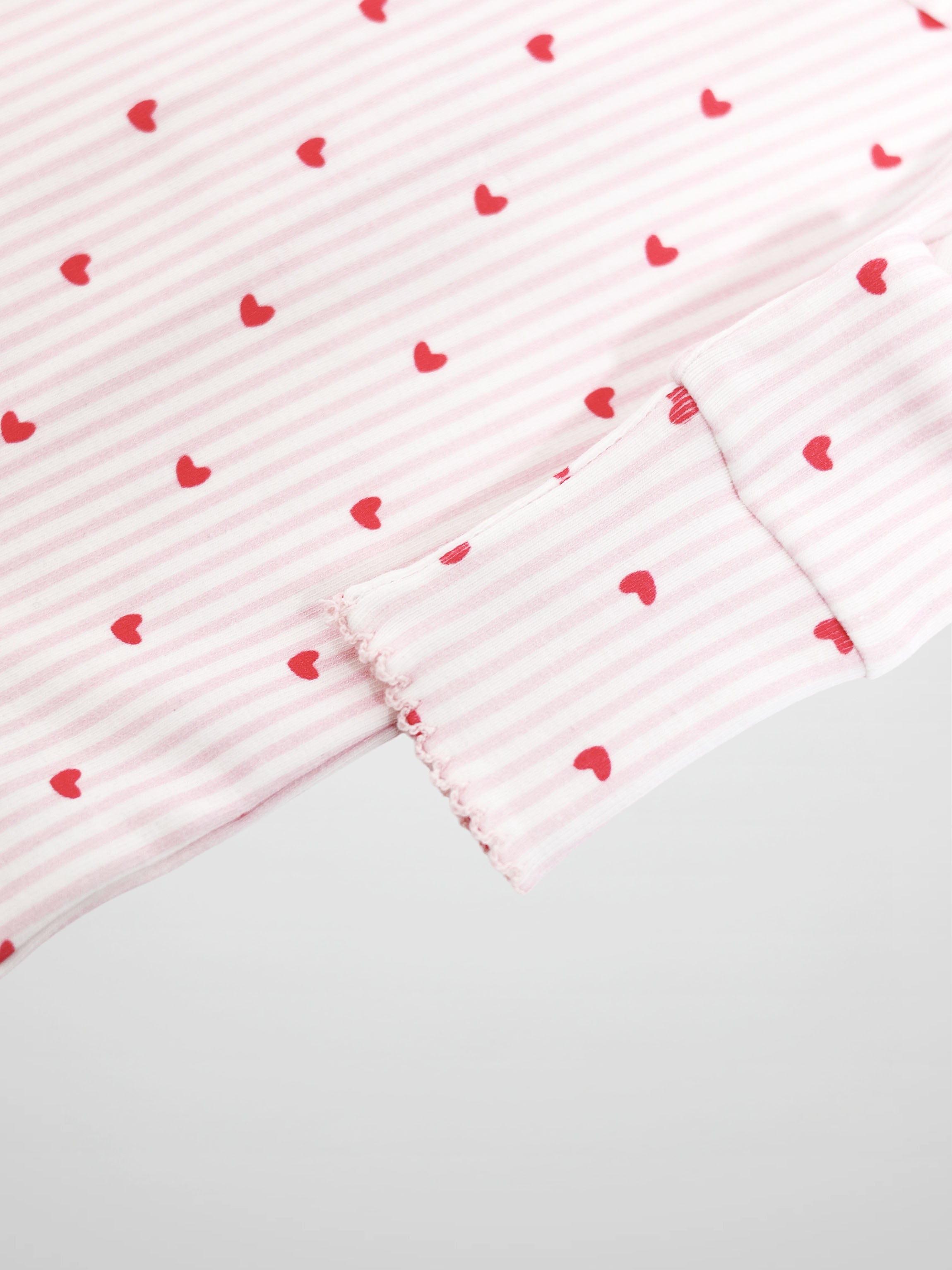 Pink Heart Stretchy with Lace