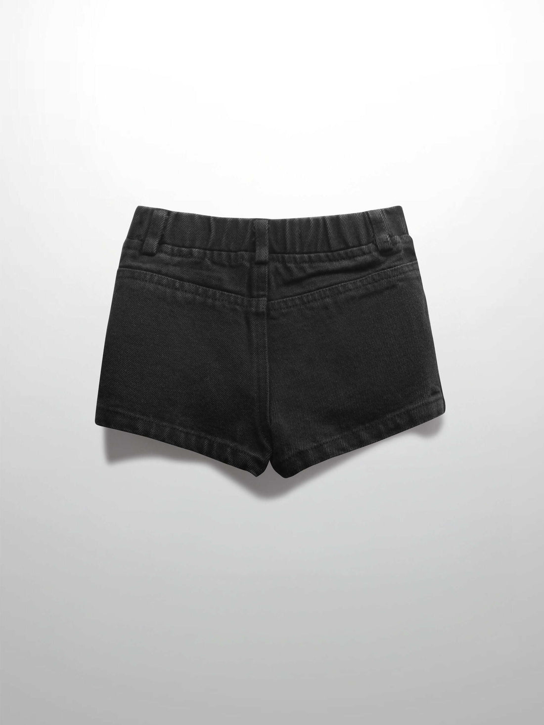 Denim Shorts- Black Denim