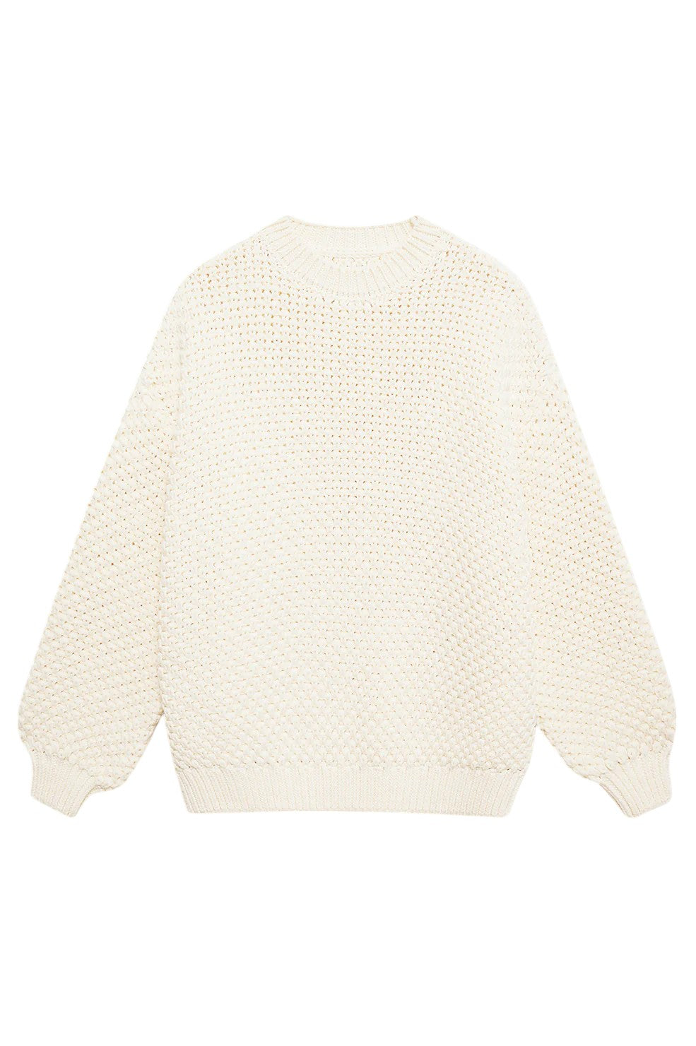 Sydney Crew Sweater - Ivory Crochet