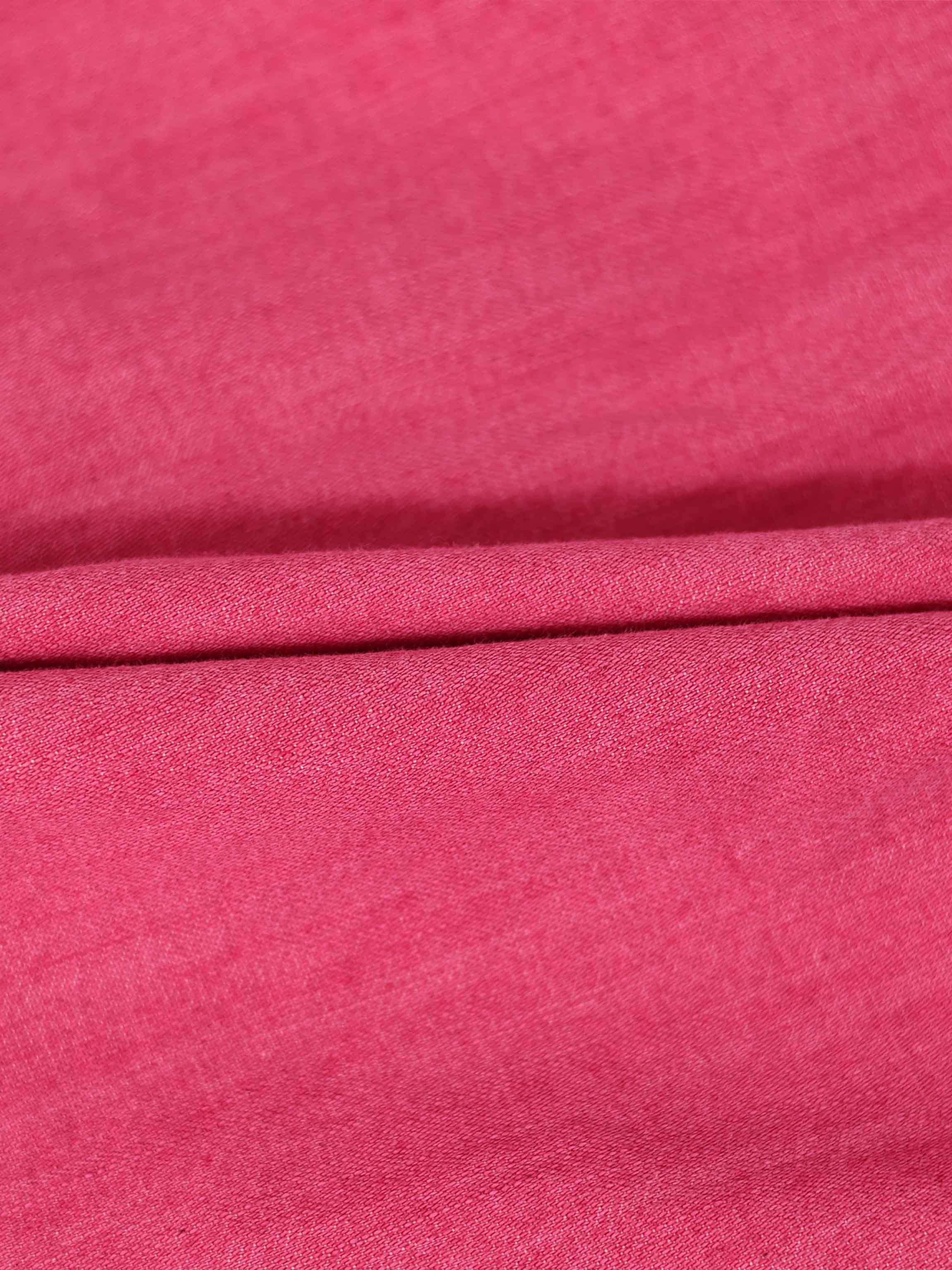 3/4 Sleeve Henley - Pink Denim