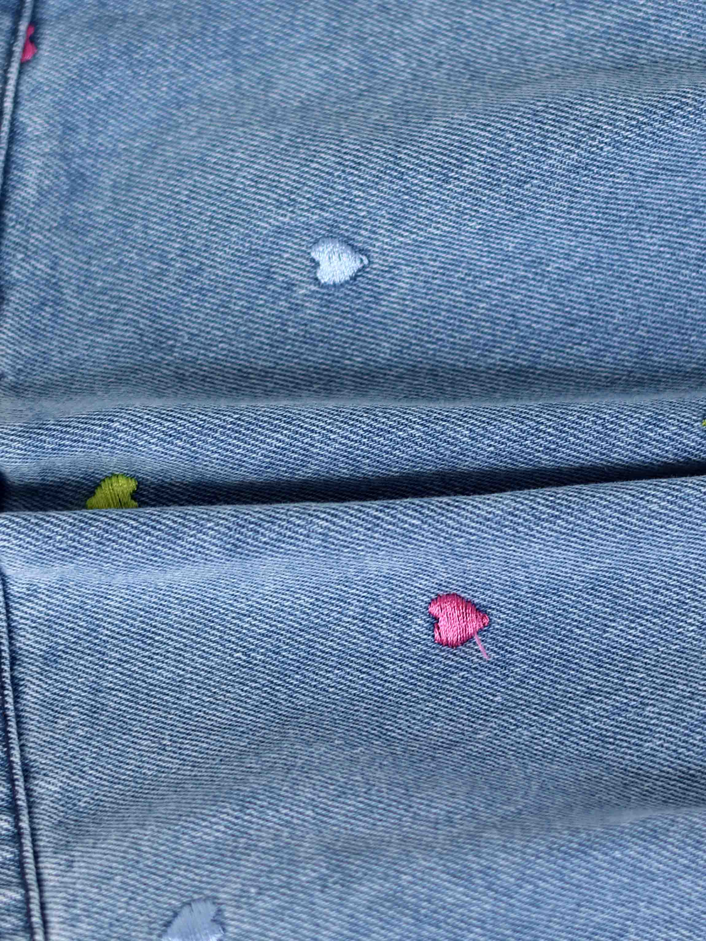 Embroidered Heart Denim Bloomers