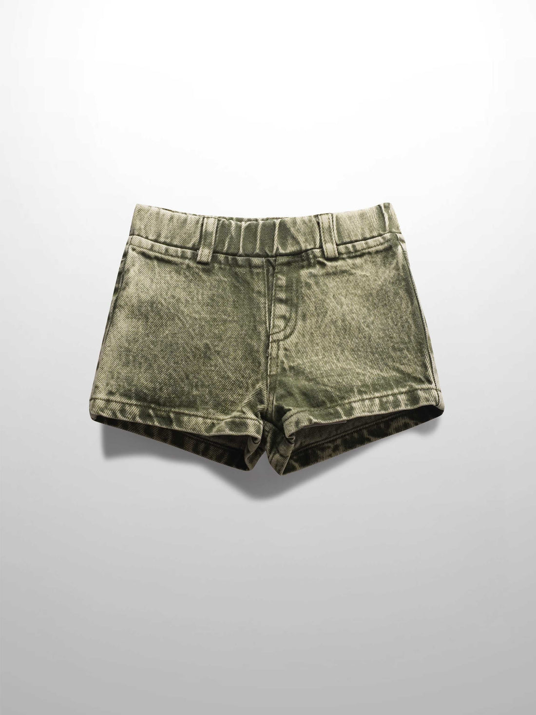 Denim Shorts -  Green Denim