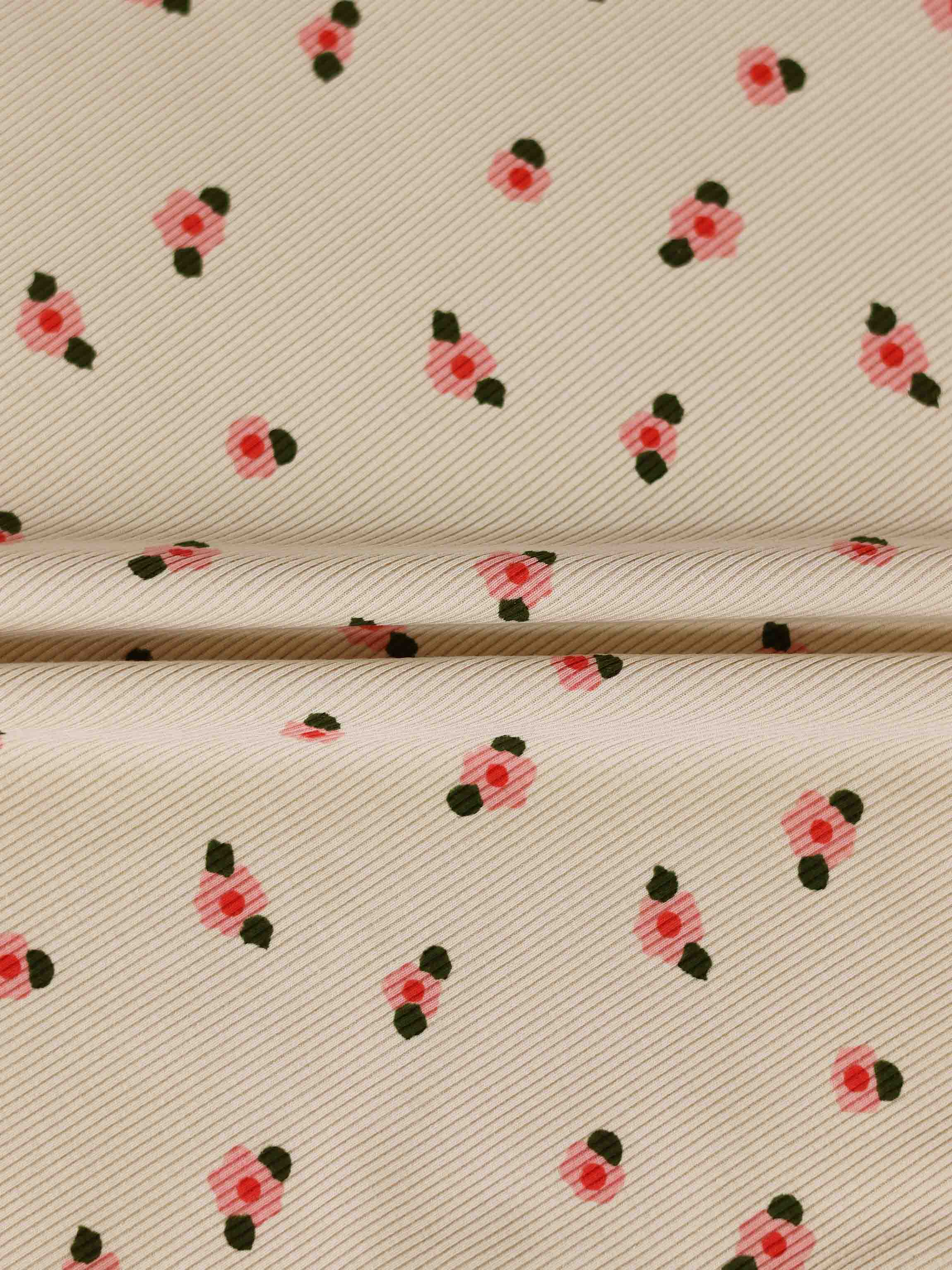 Tan Floral T-shirt - Short Sleeve