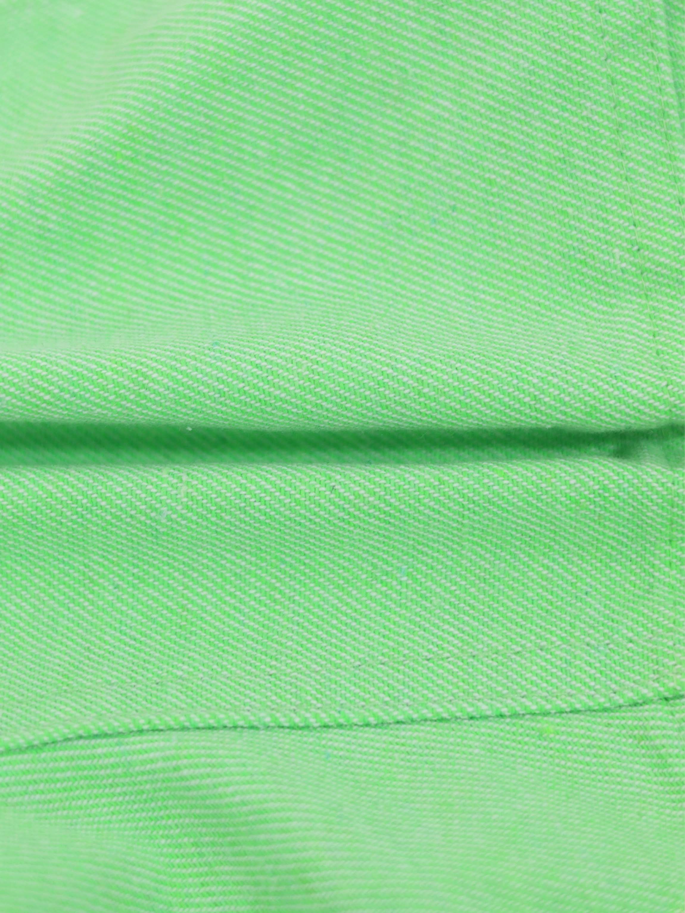 Denim Shorts - Neon Green
