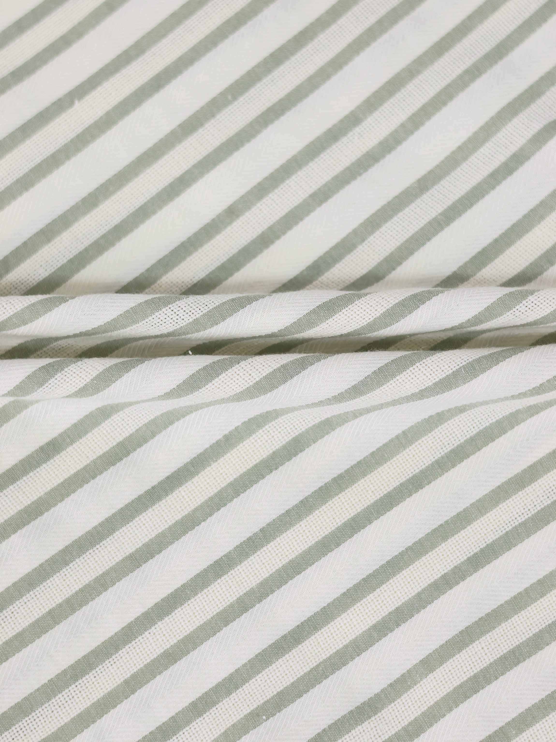 Green Striped Shorts