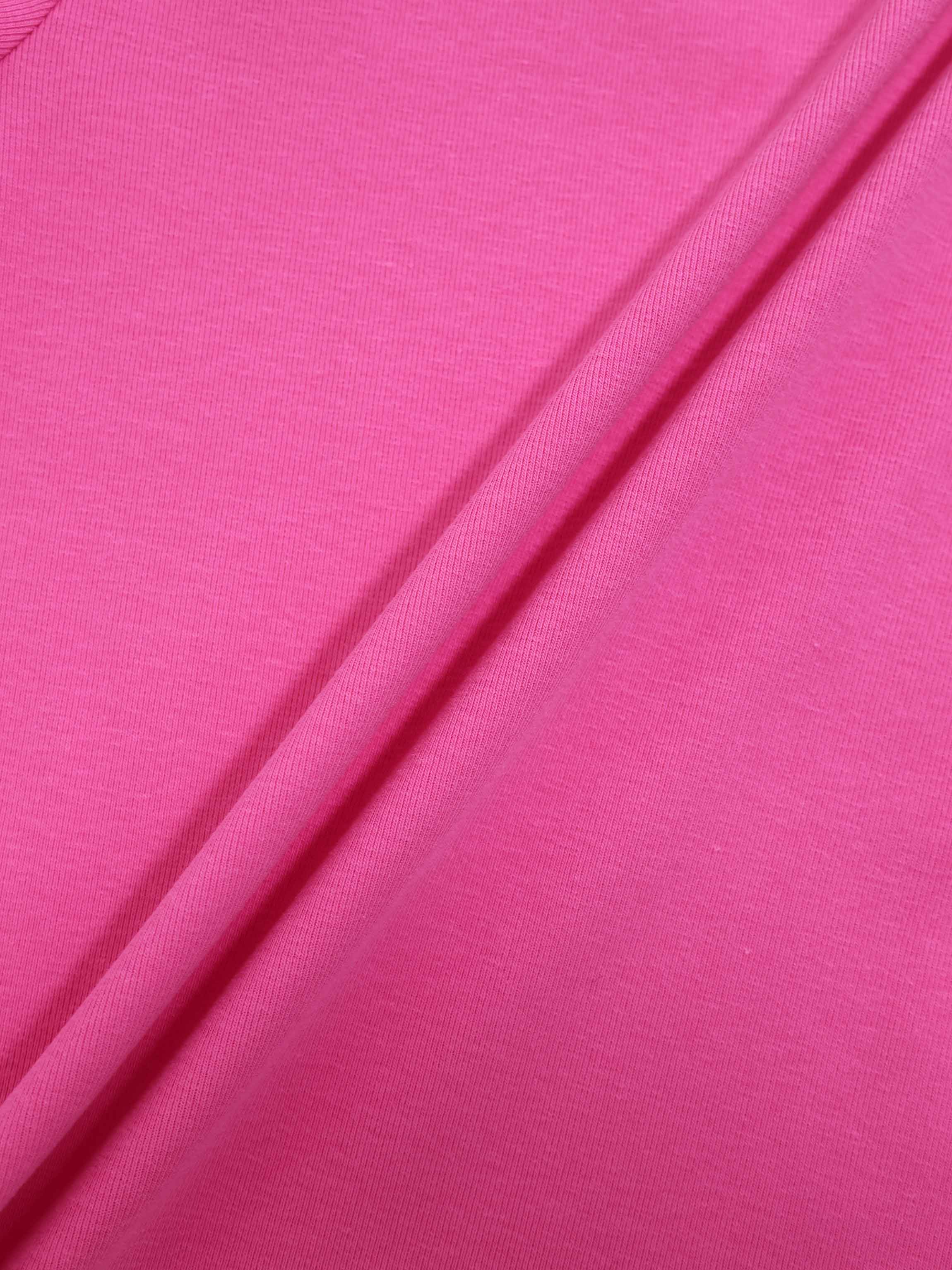 Short Sleeve Bubble T-Shirt - Pink