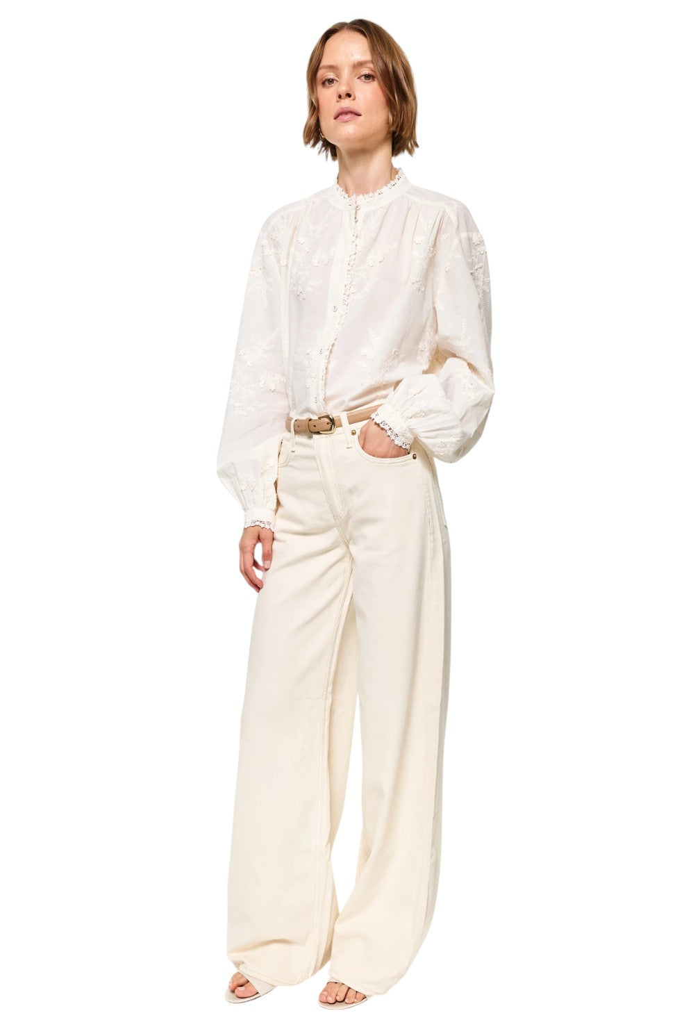 Palmyra Blouse - Macadamia