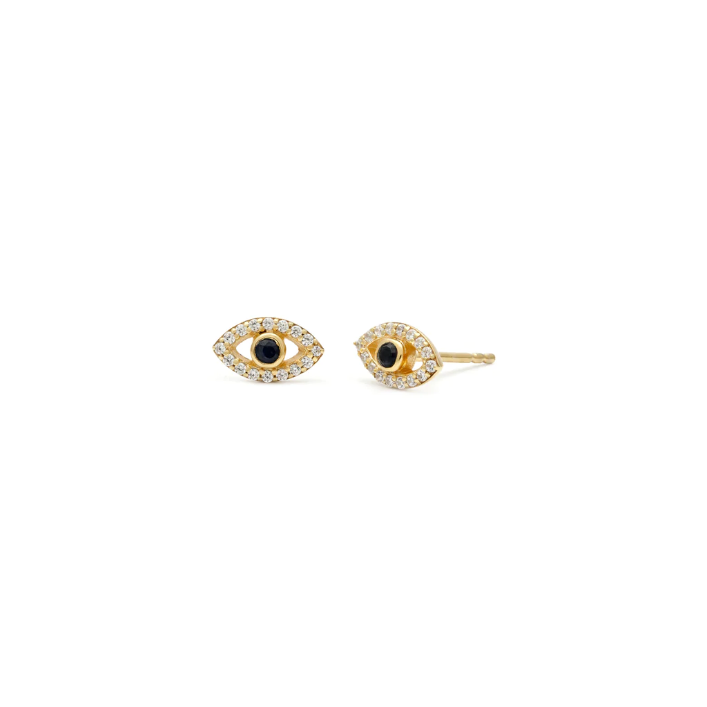 Evil Eye Studs - Sapphire