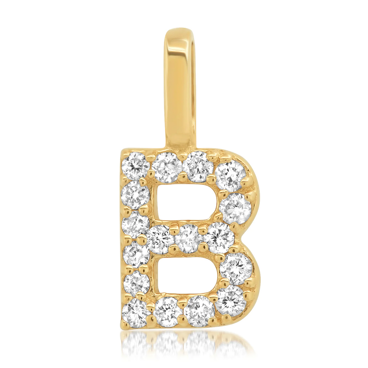 14k Diamond Pav¨¦ Monogram Pendant