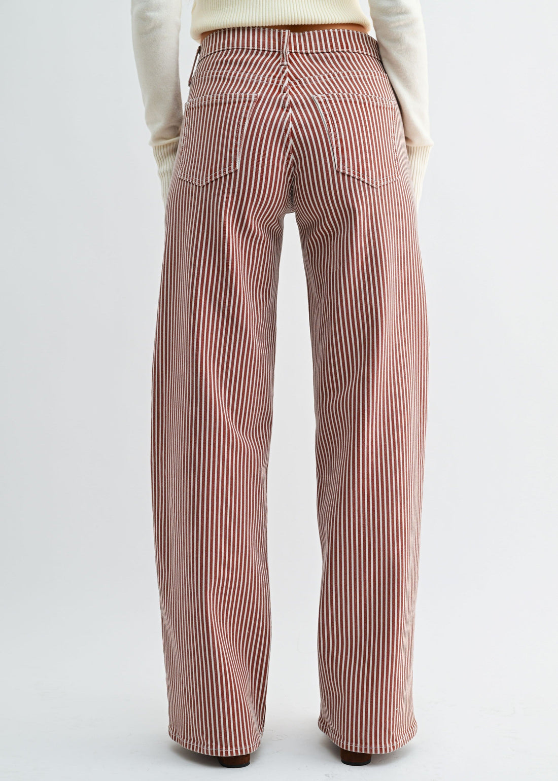 MARIZZA STRIPED WIDE-LEG JEANS