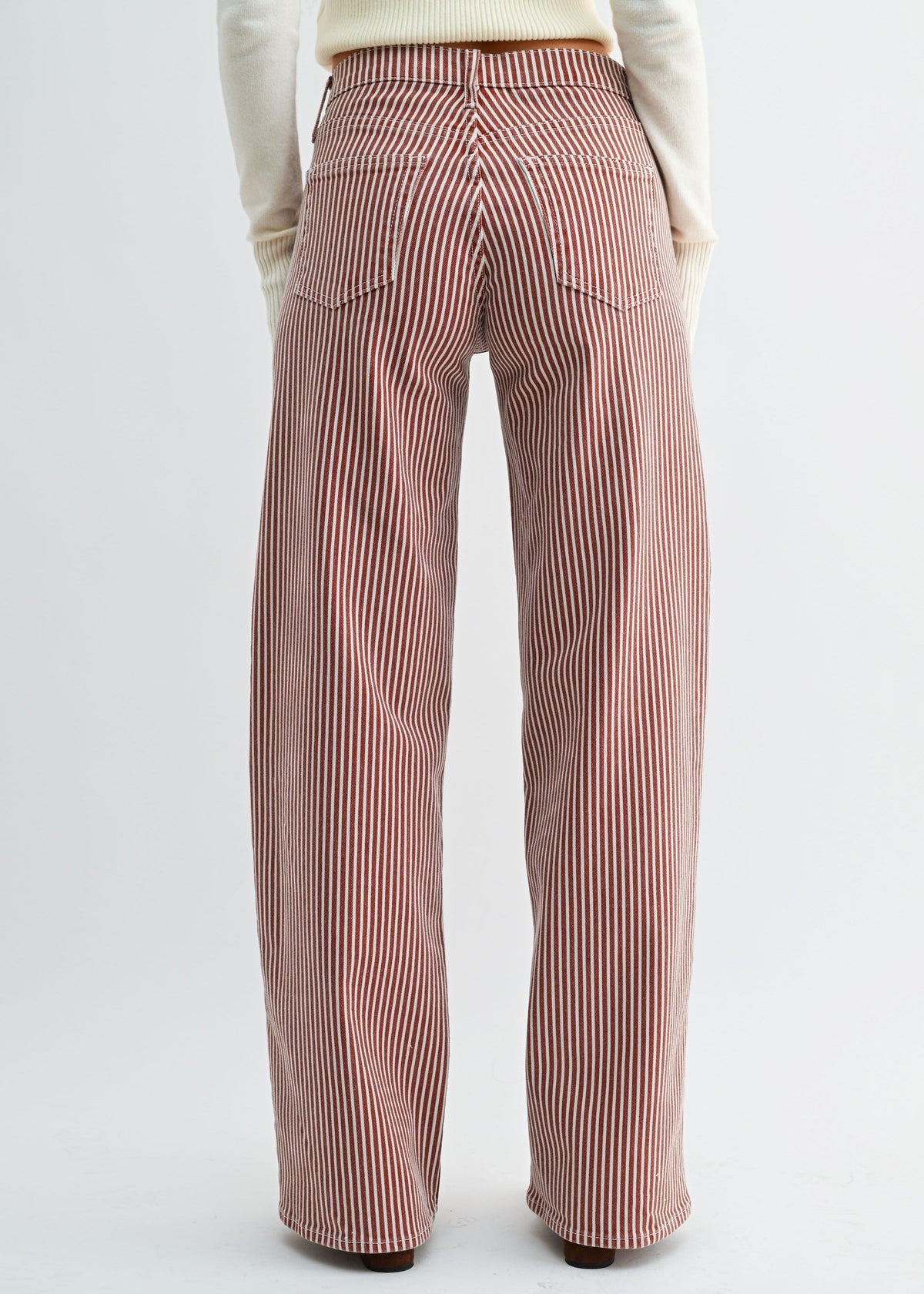 MARIZZA STRIPED WIDE-LEG JEANS