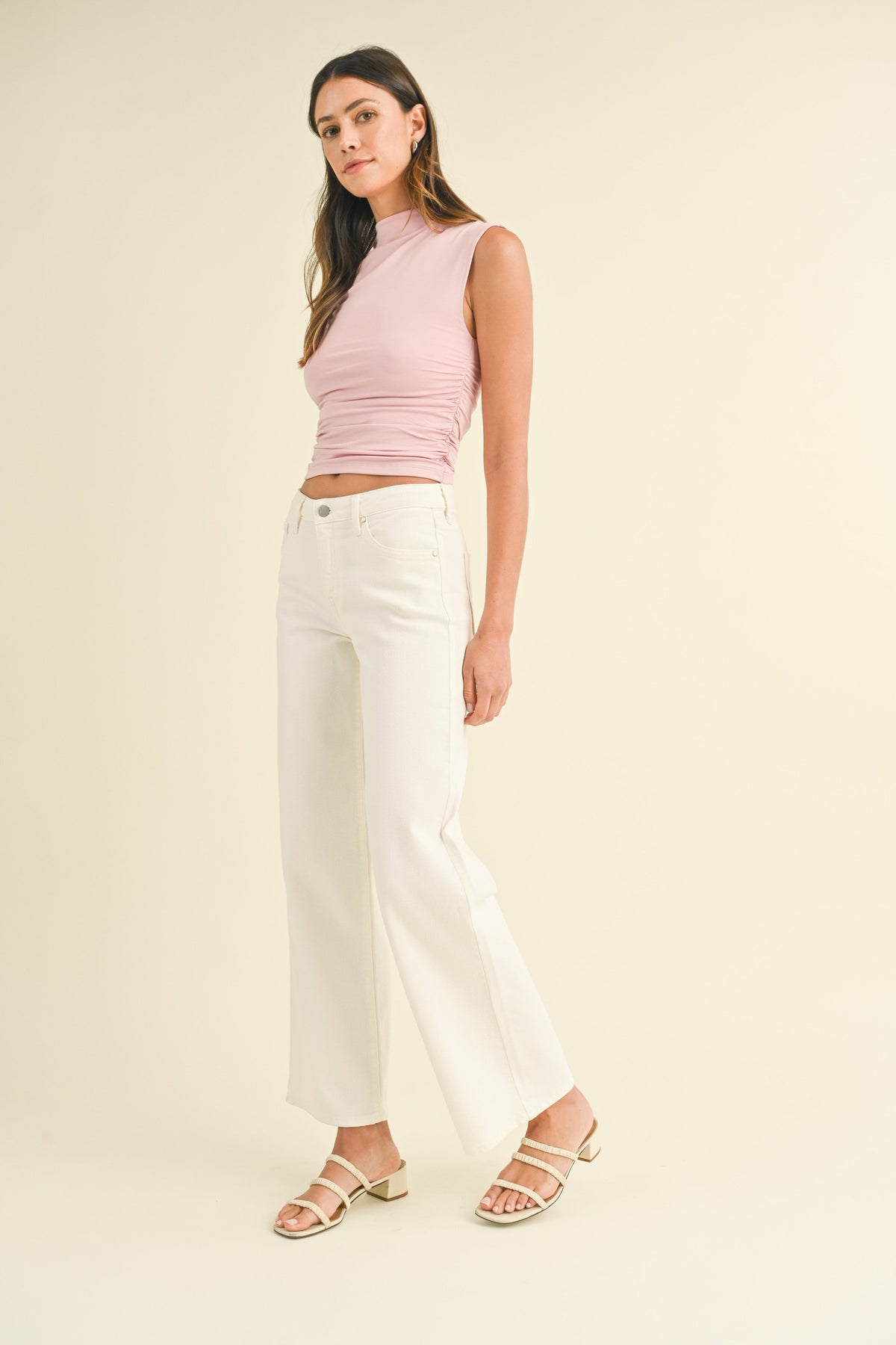 HELEN SLIM WIDE LEG JEANS