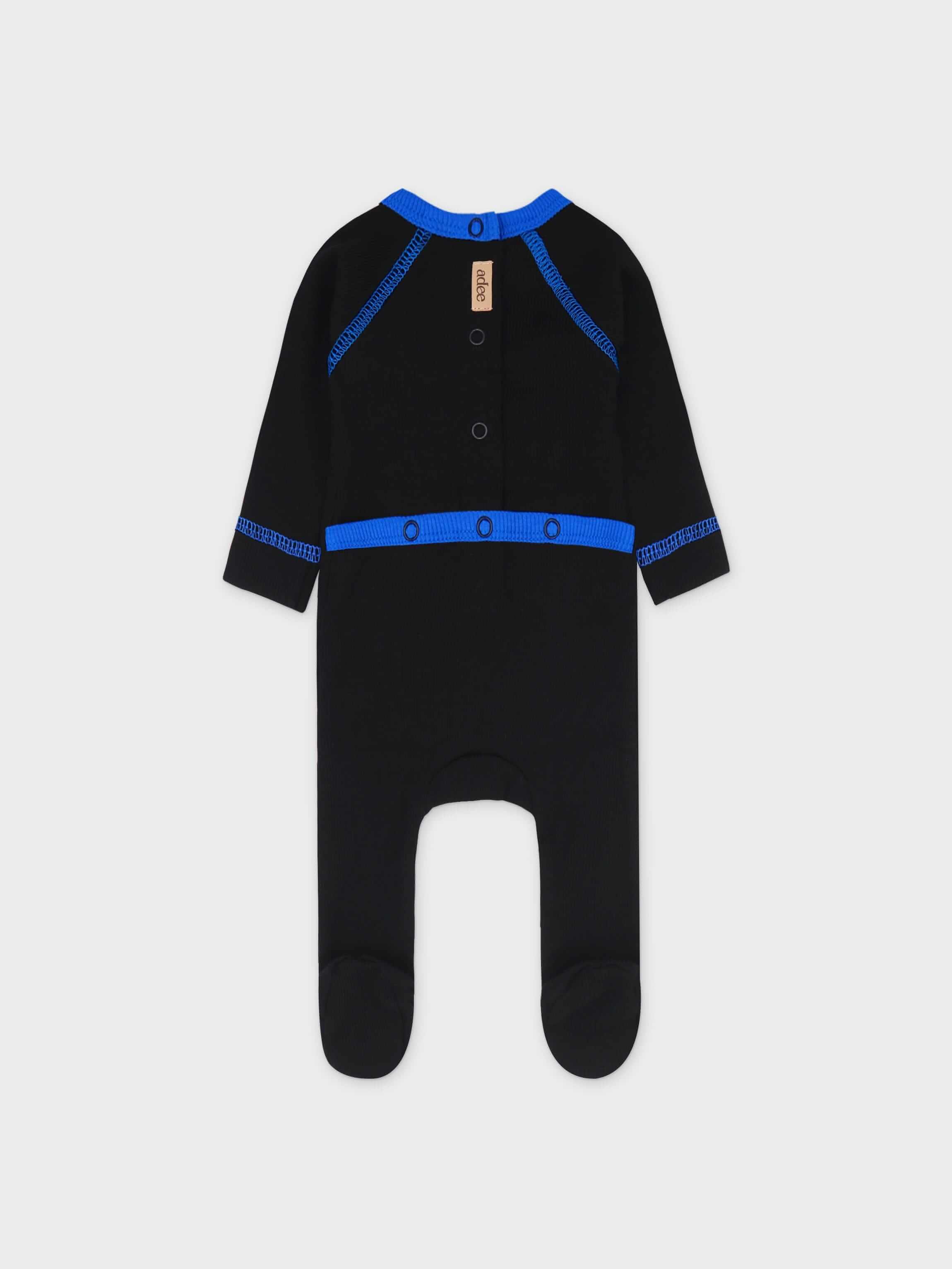 V- Neck Stitch Stretchy - Blue