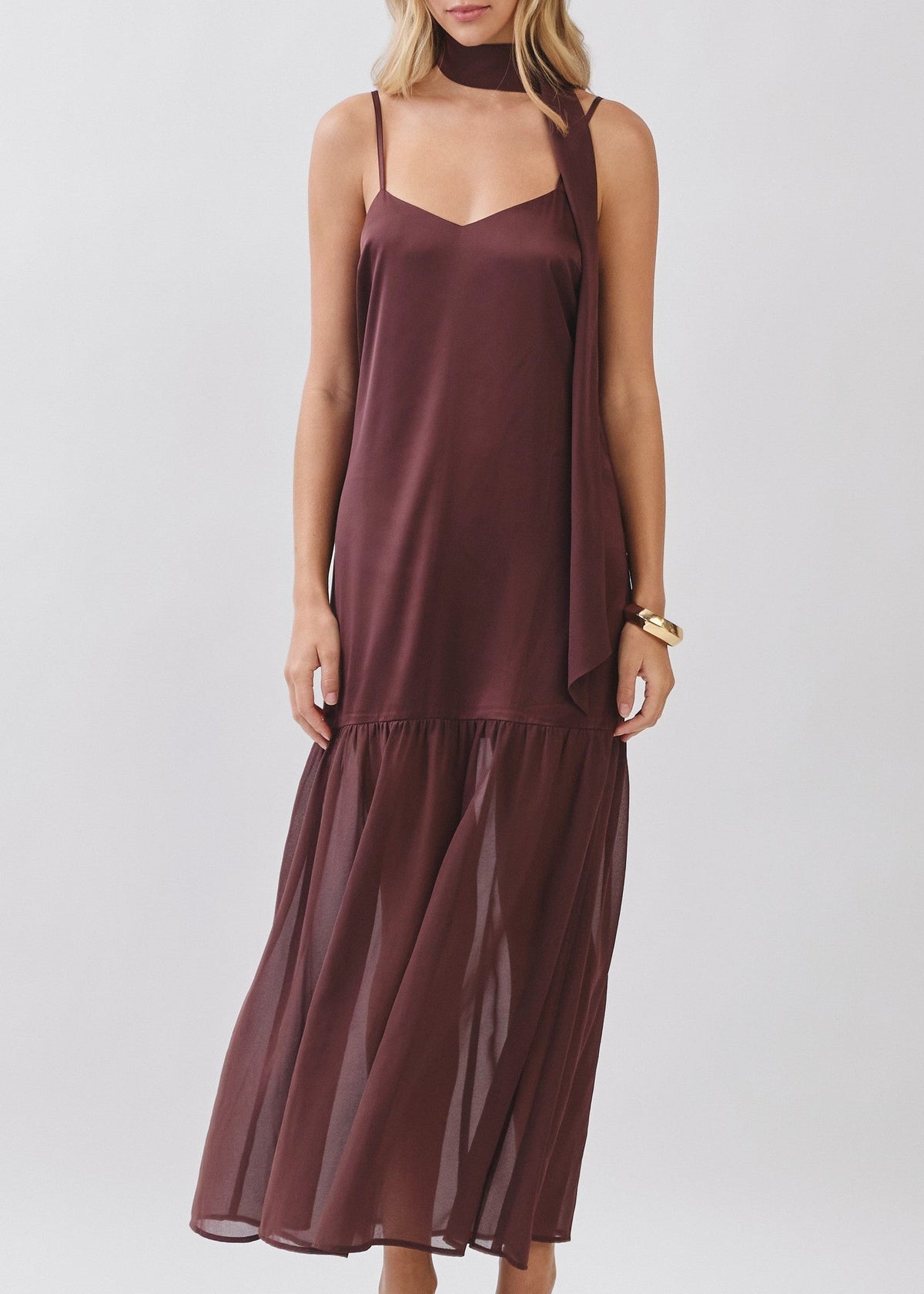 JOANE SLEEVELESS MAXI DRESS