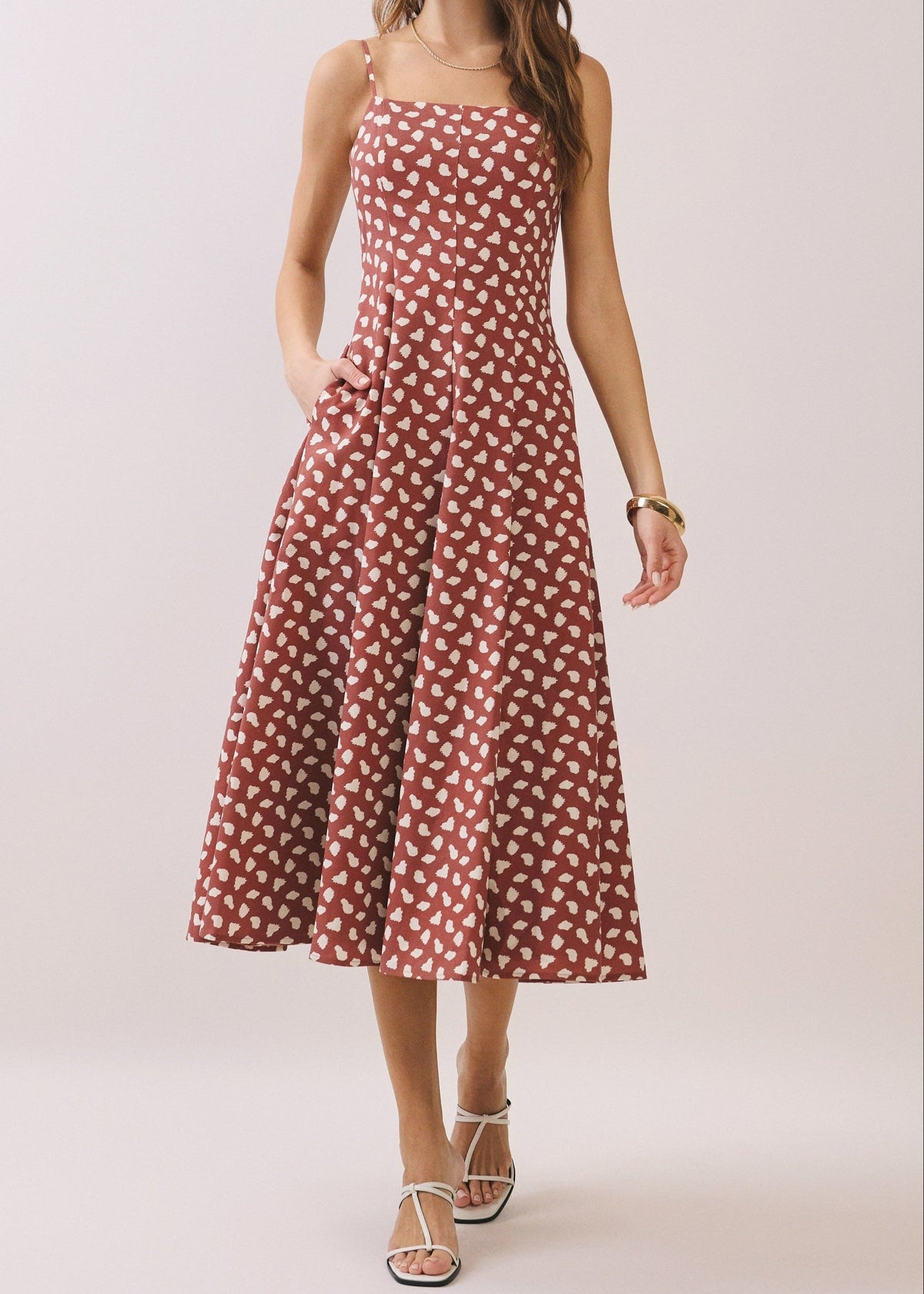 ELISA SLEEVELESS MIDI DRESS